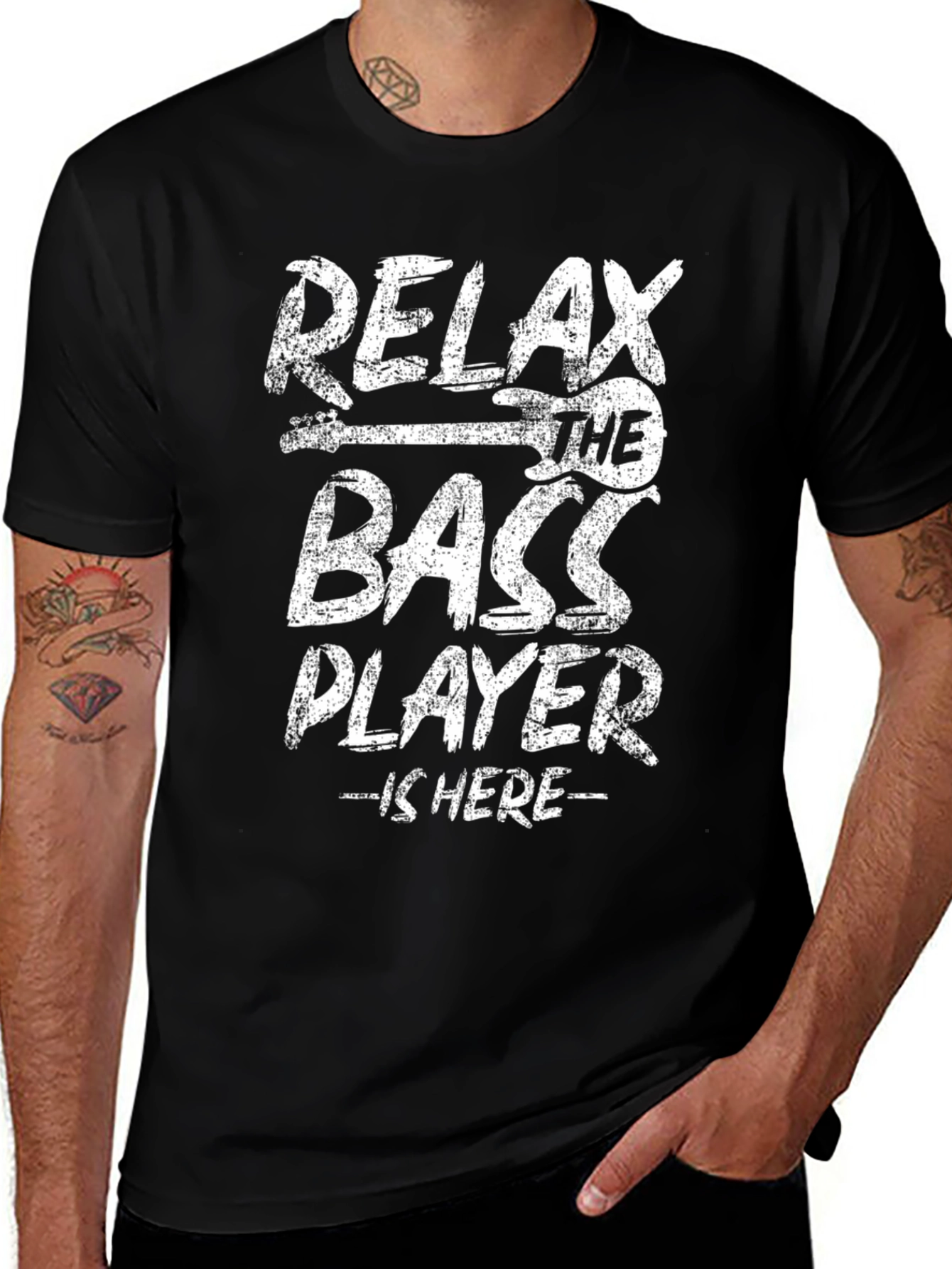 Relax The Bass Player Is Here Graphic T-Shirt
