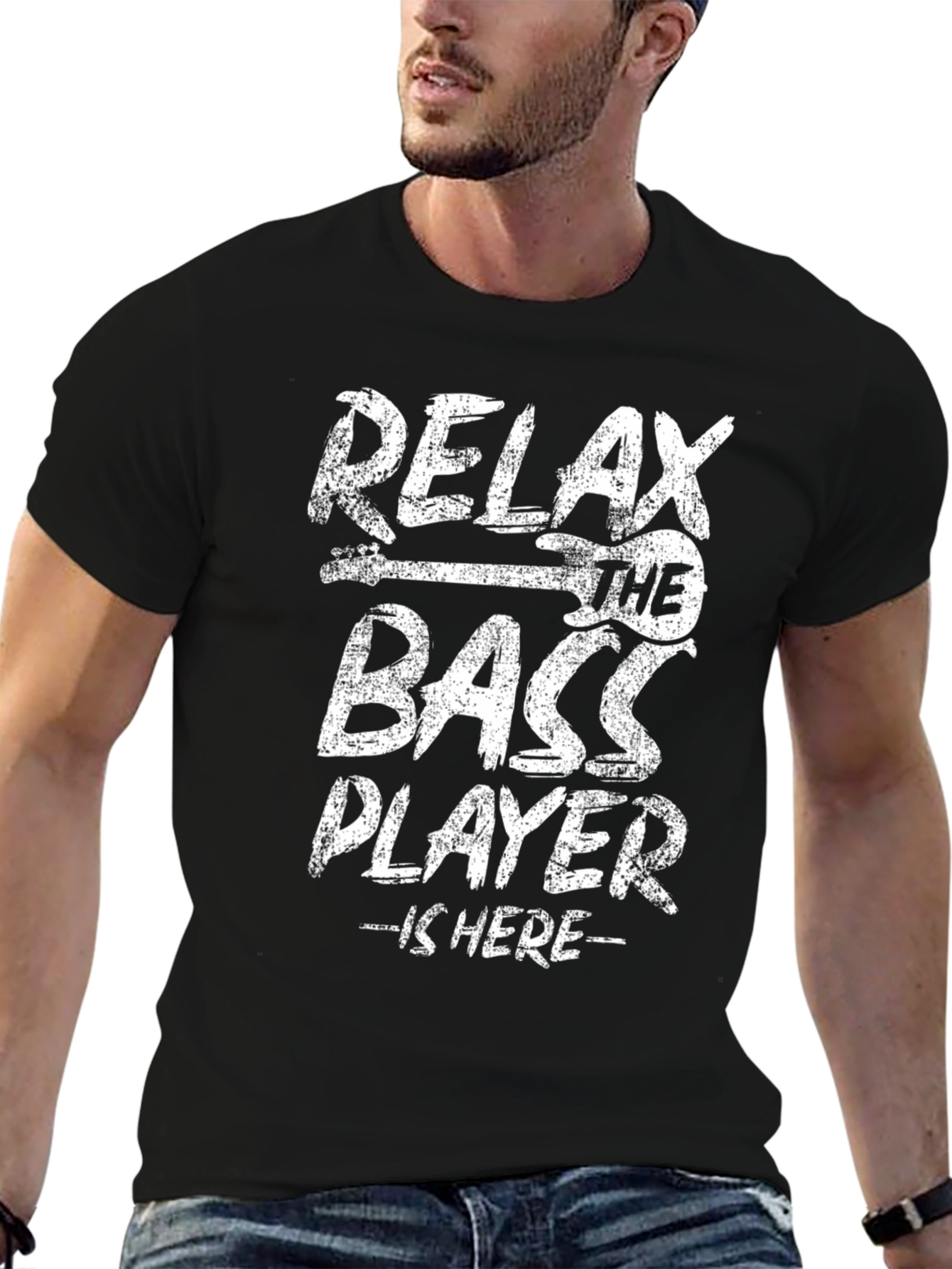 Relax The Bass Player Is Here Graphic T-Shirt