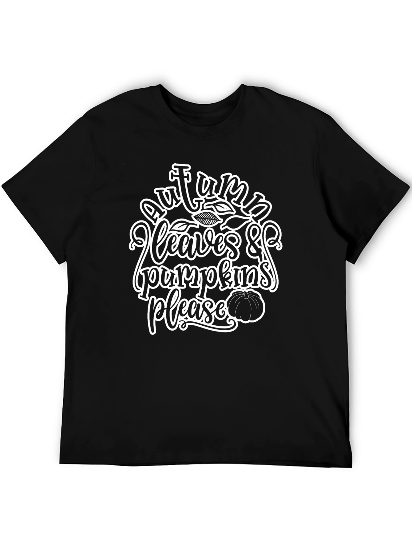 Autumn Leaves & Pumpkins Please T-Shirt