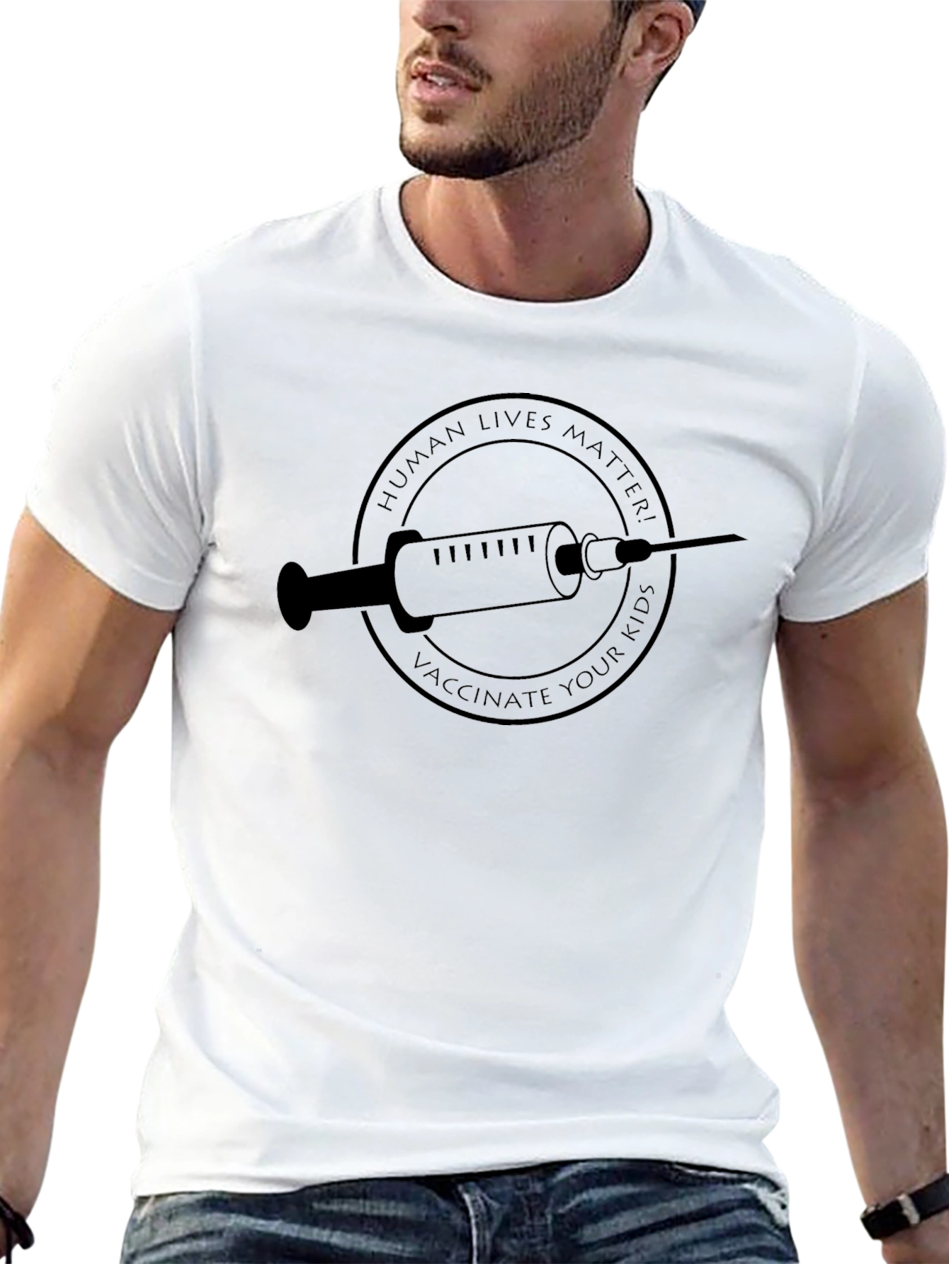 Vaccinate Your Kids Graphic Tee - Human Lives Matter