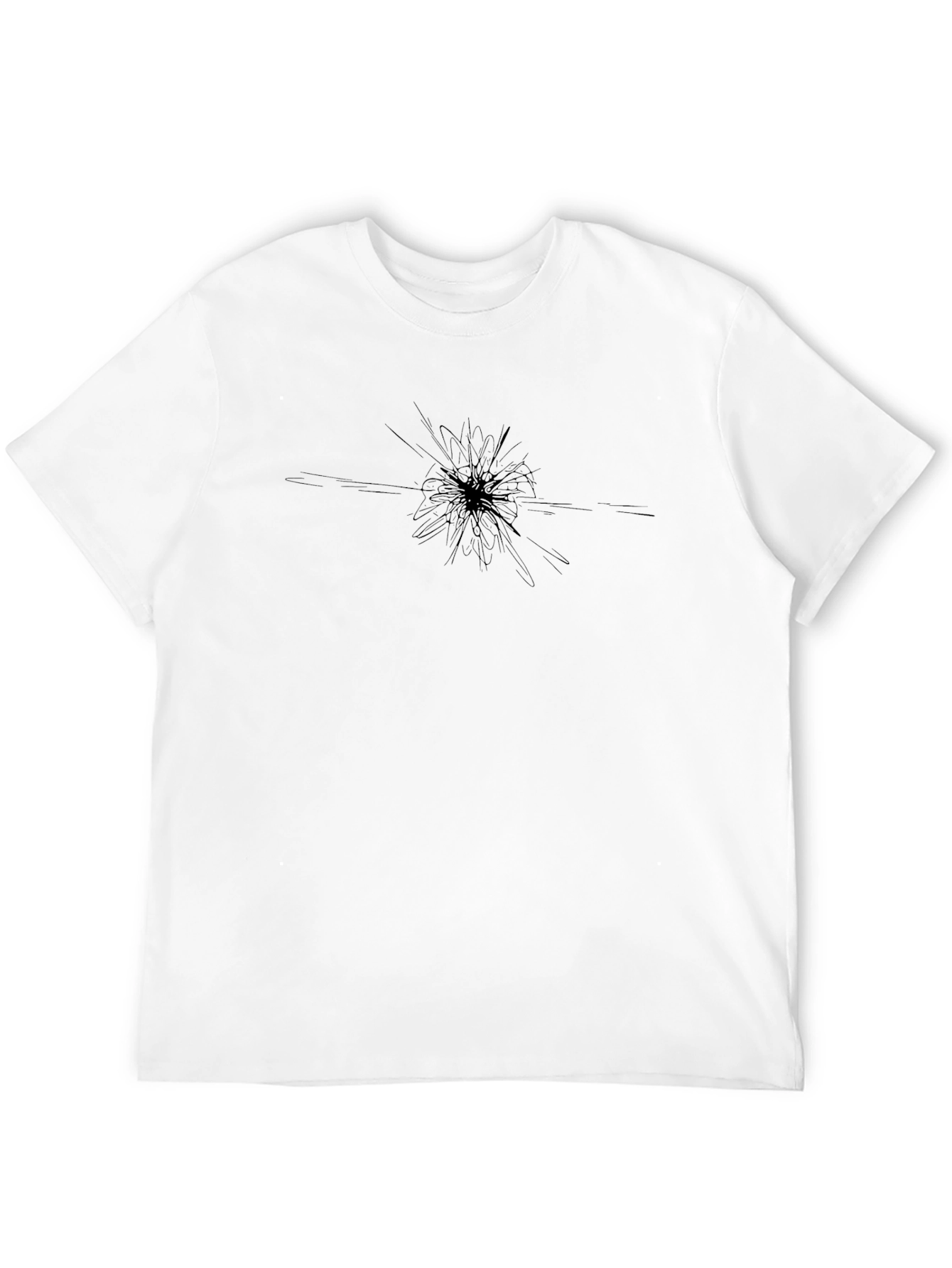 Abstract Burst Black T-Shirt