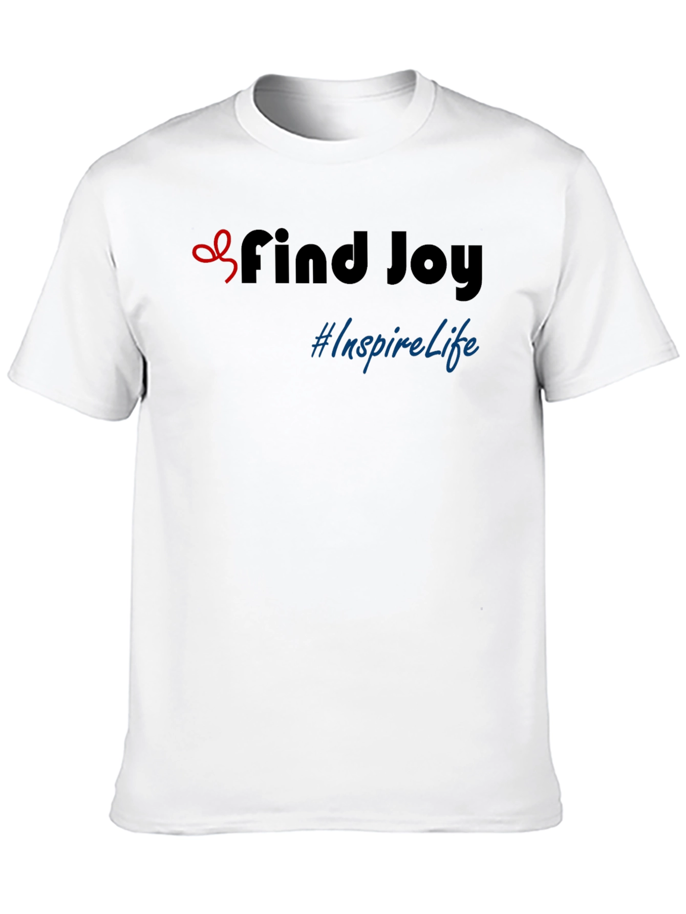 Find Joy Inspire Life Black Graphic Tee Shirt