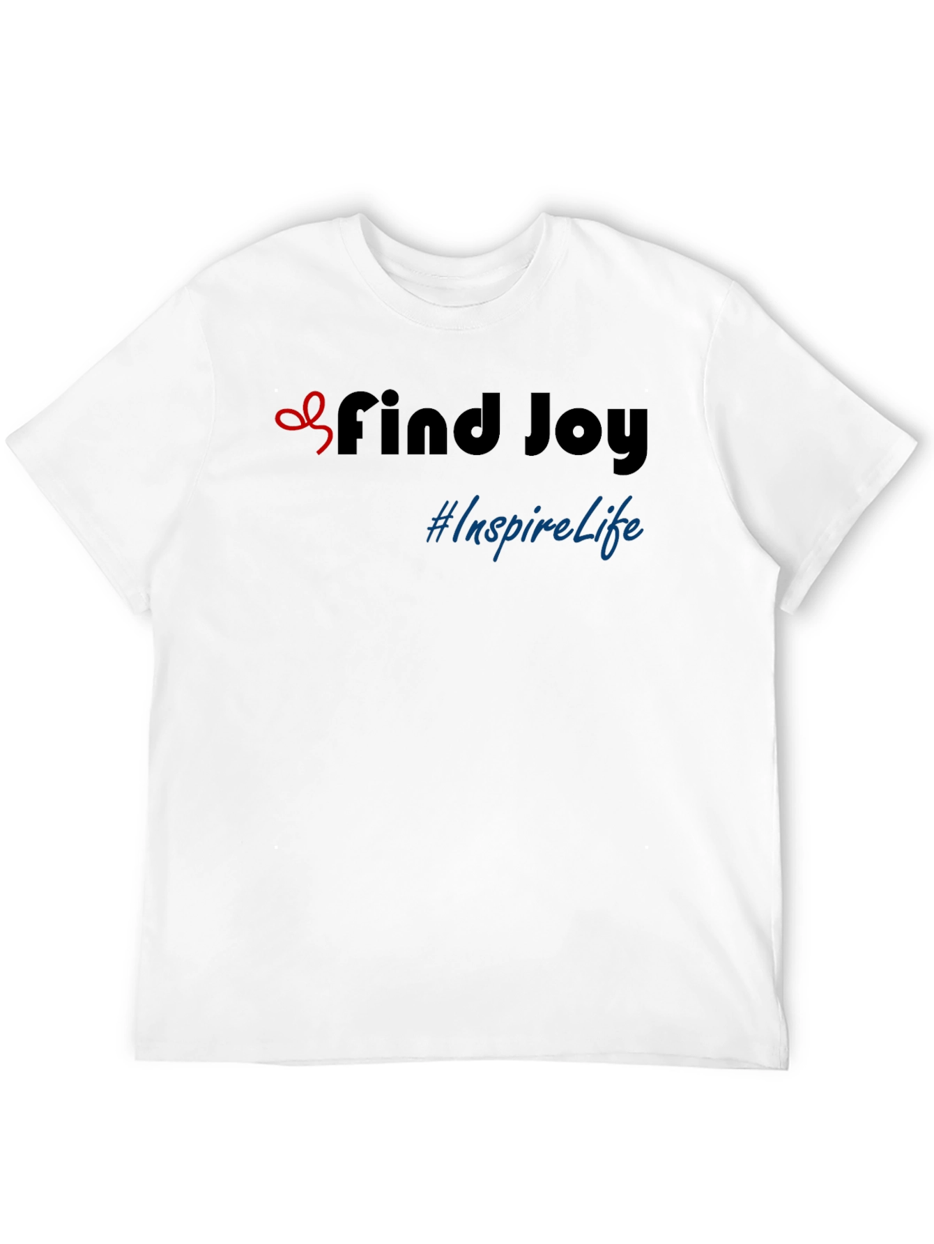 Find Joy Inspire Life Black Graphic Tee Shirt