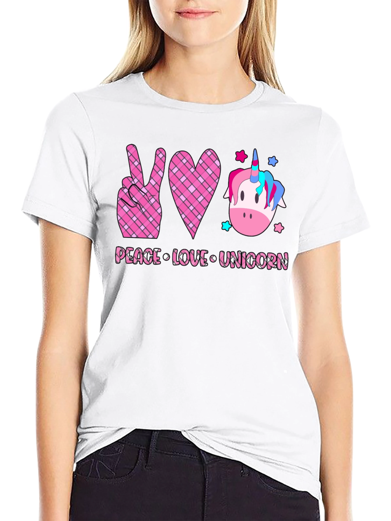 Peace Love Unicorn Graphic Tee
