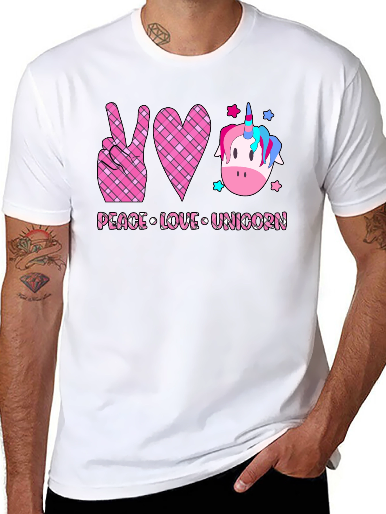 Peace Love Unicorn Graphic Tee