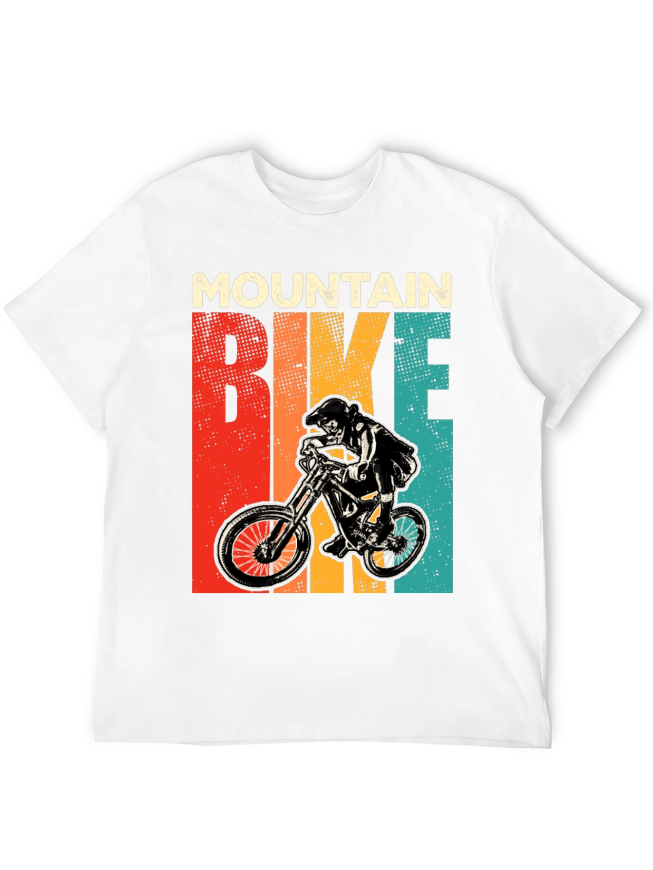 Mountain Bike Graphic Tee Retro Style