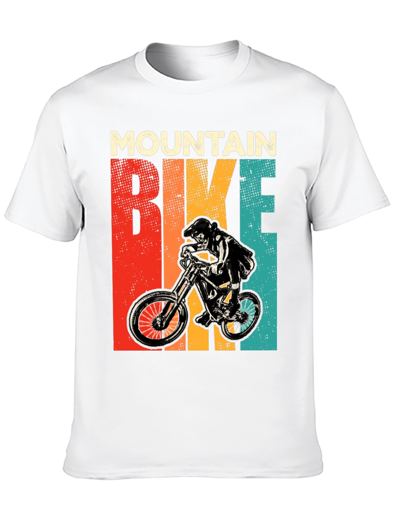 Mountain Bike Graphic Tee Retro Style
