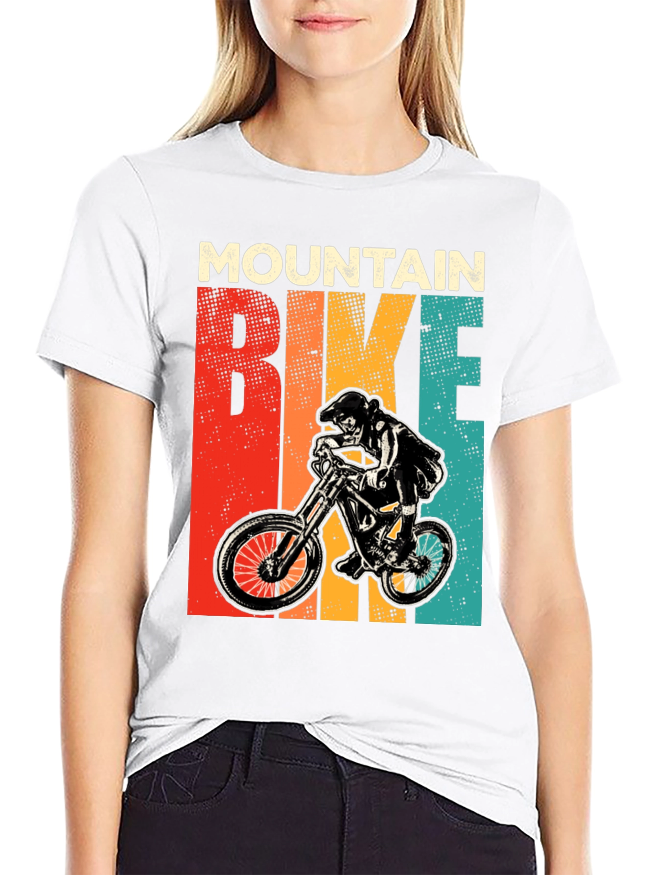 Mountain Bike Graphic Tee Retro Style