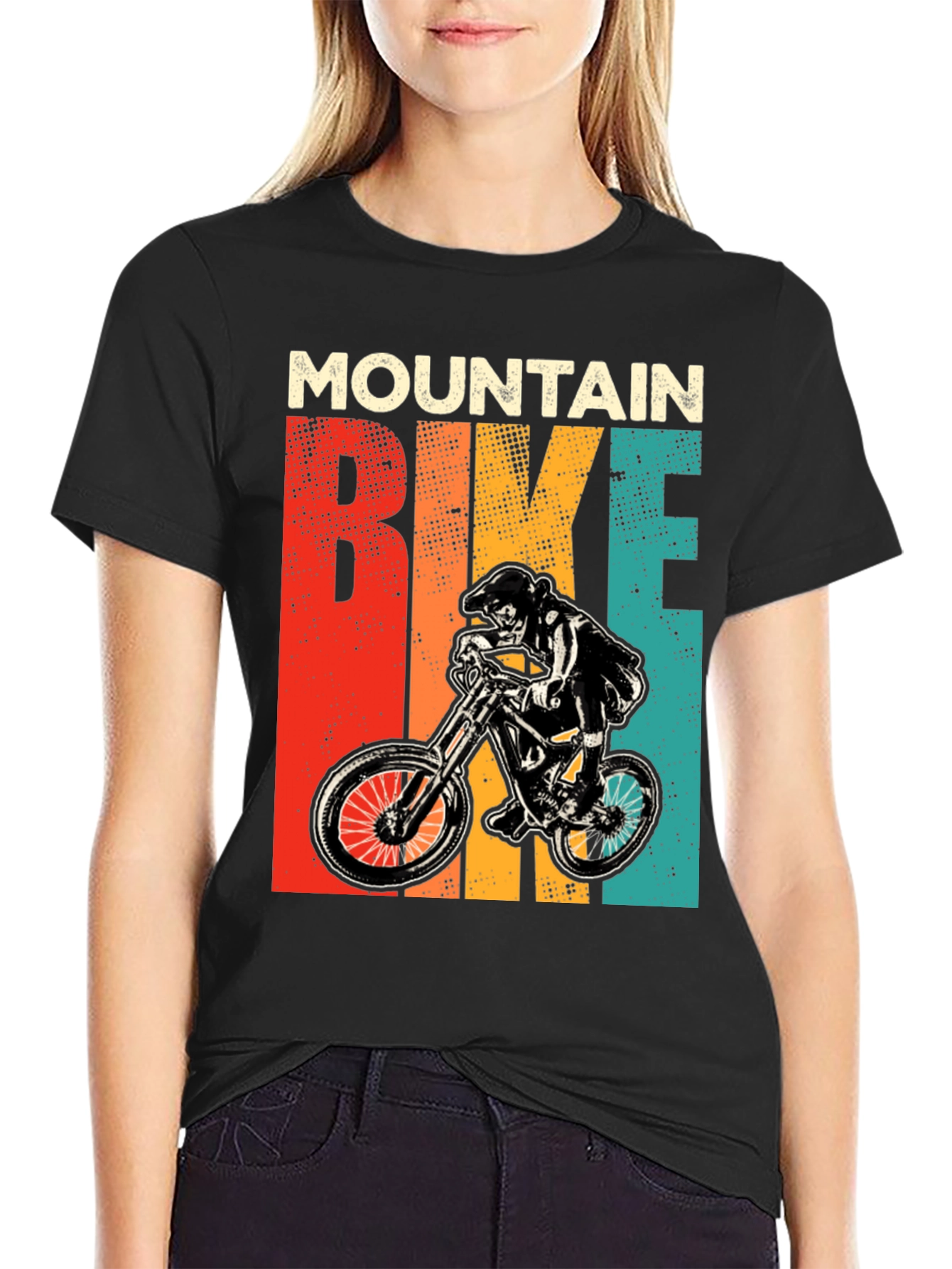 Mountain Bike Graphic Tee Retro Style