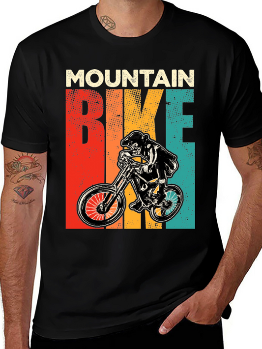 Mountain Bike Graphic Tee Retro Style