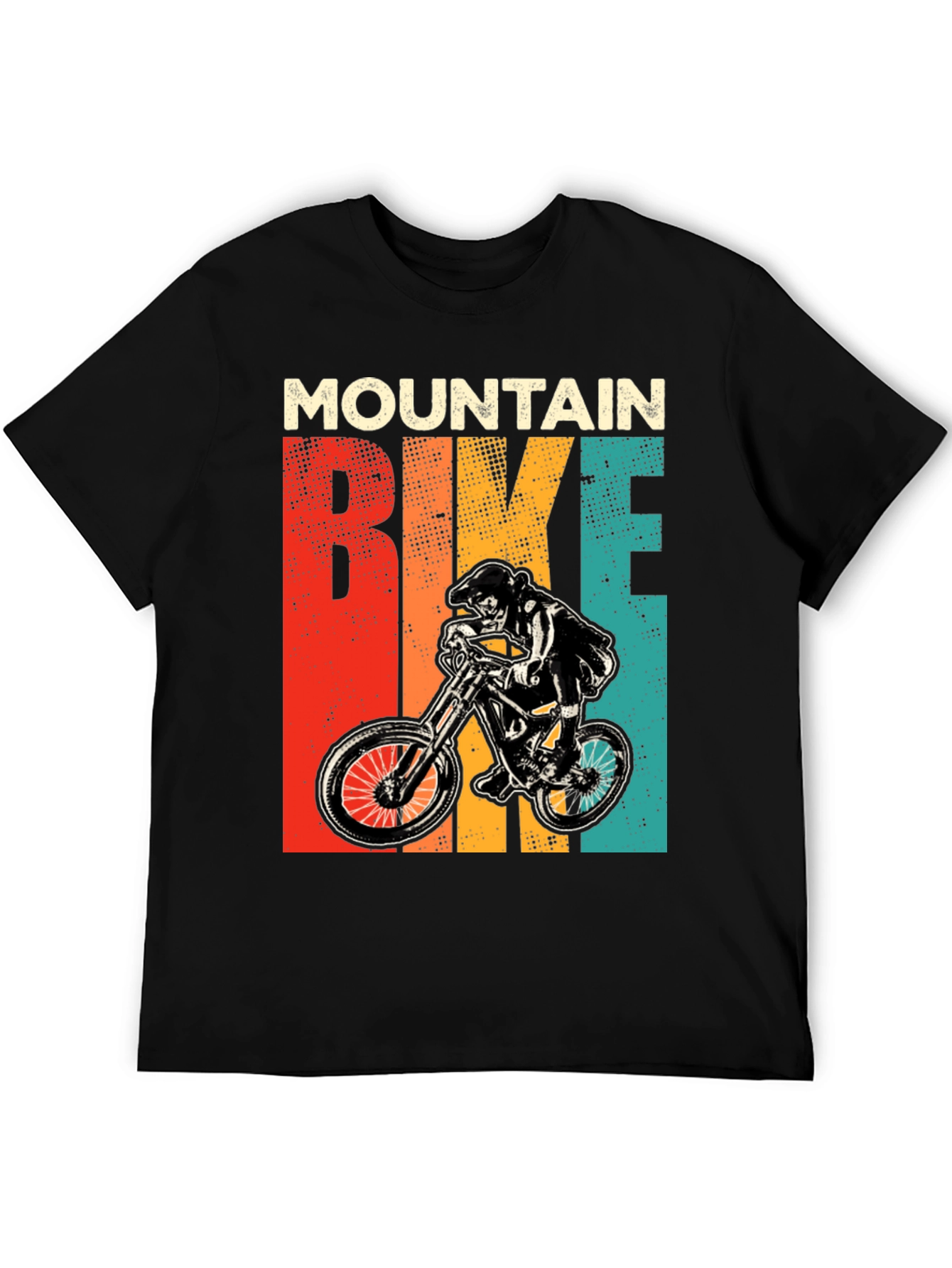 Mountain Bike Graphic Tee Retro Style