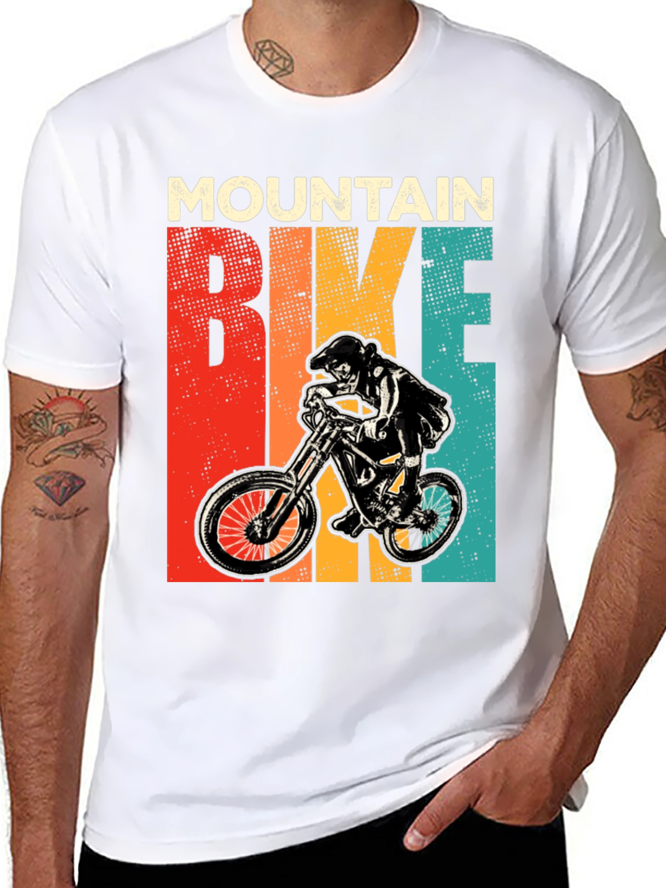 Mountain Bike Graphic Tee Retro Style