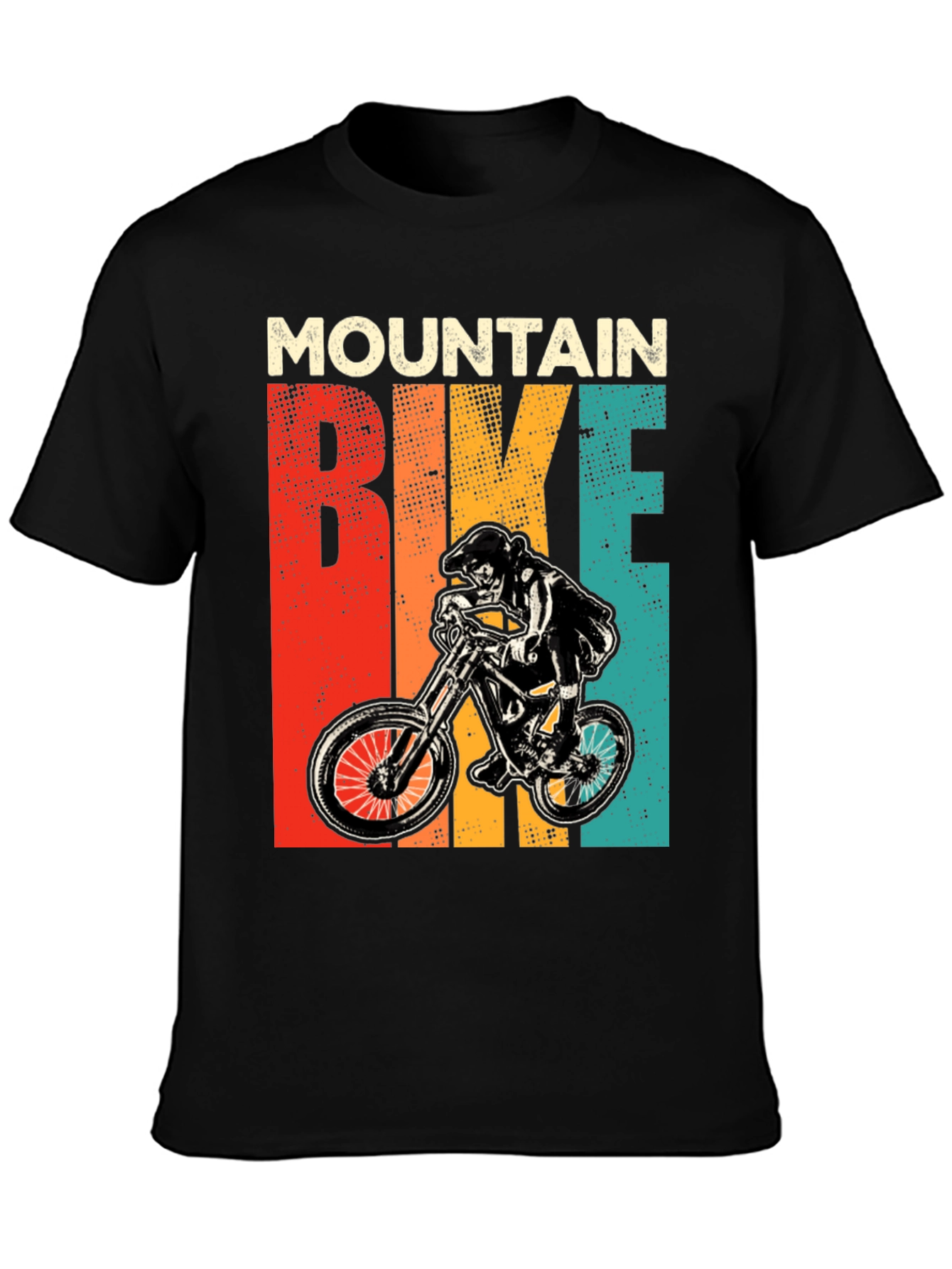 Mountain Bike Graphic Tee Retro Style