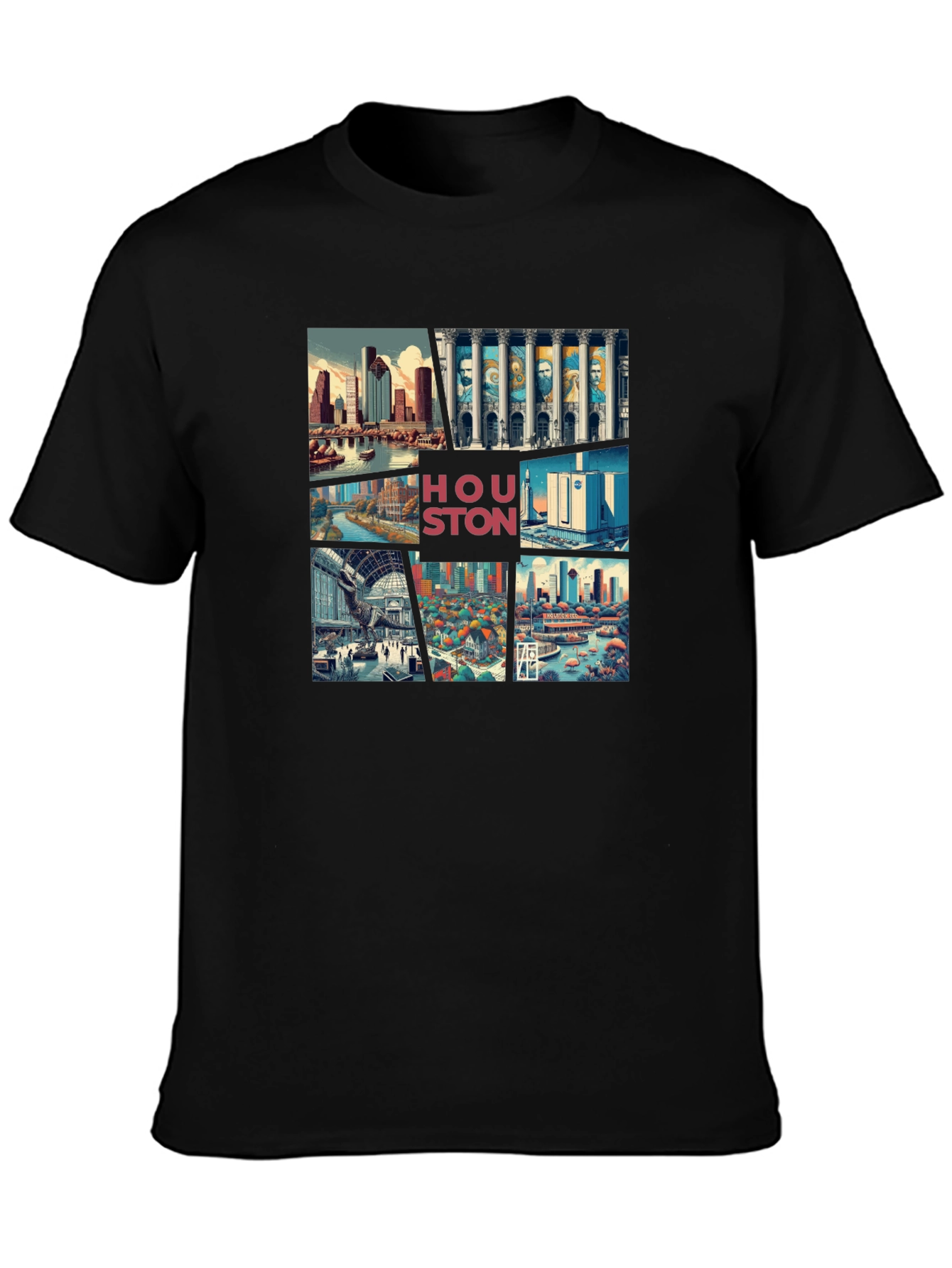 Houston Cityscape Graphic Tee