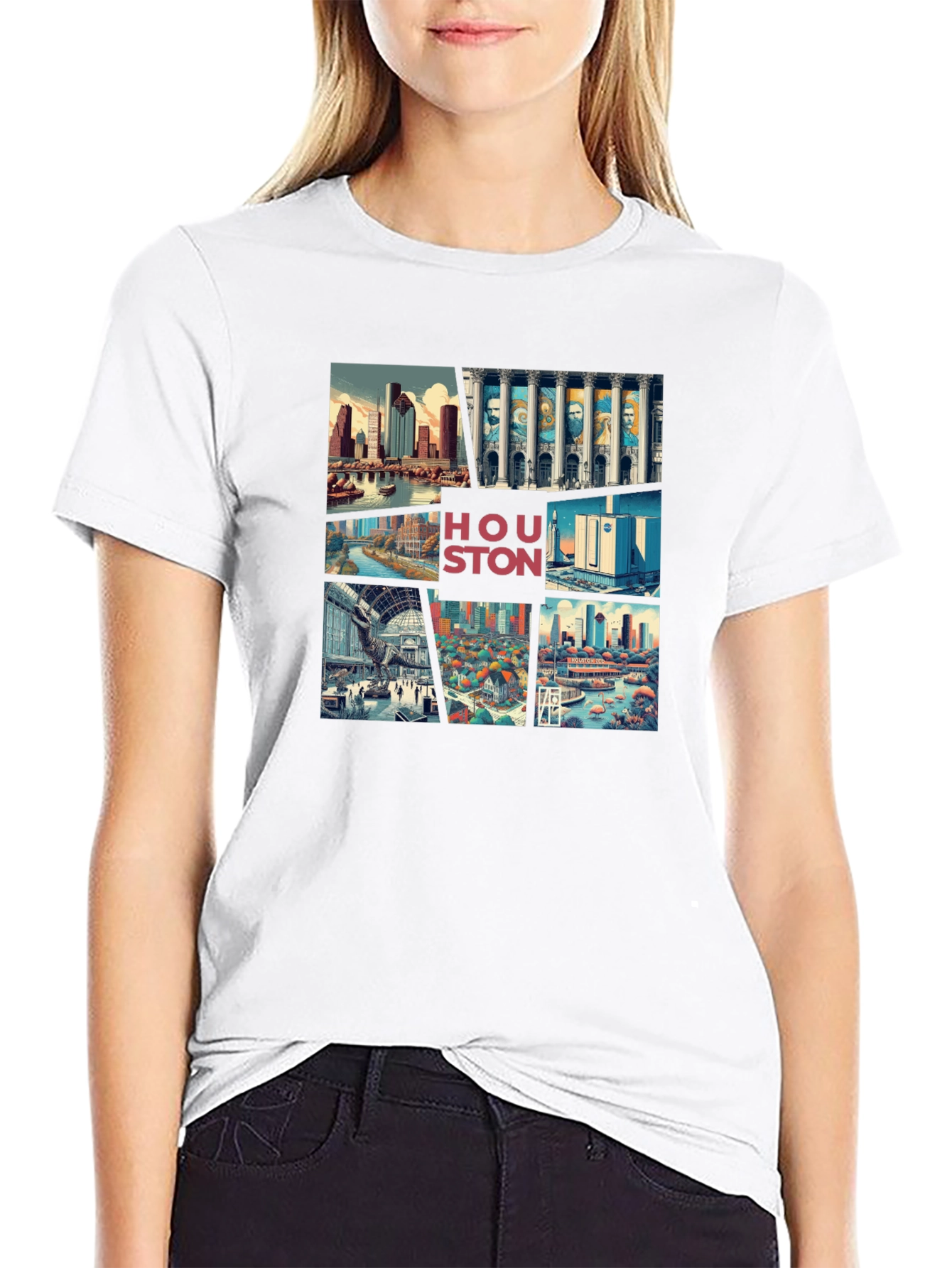 Houston Cityscape Graphic Tee
