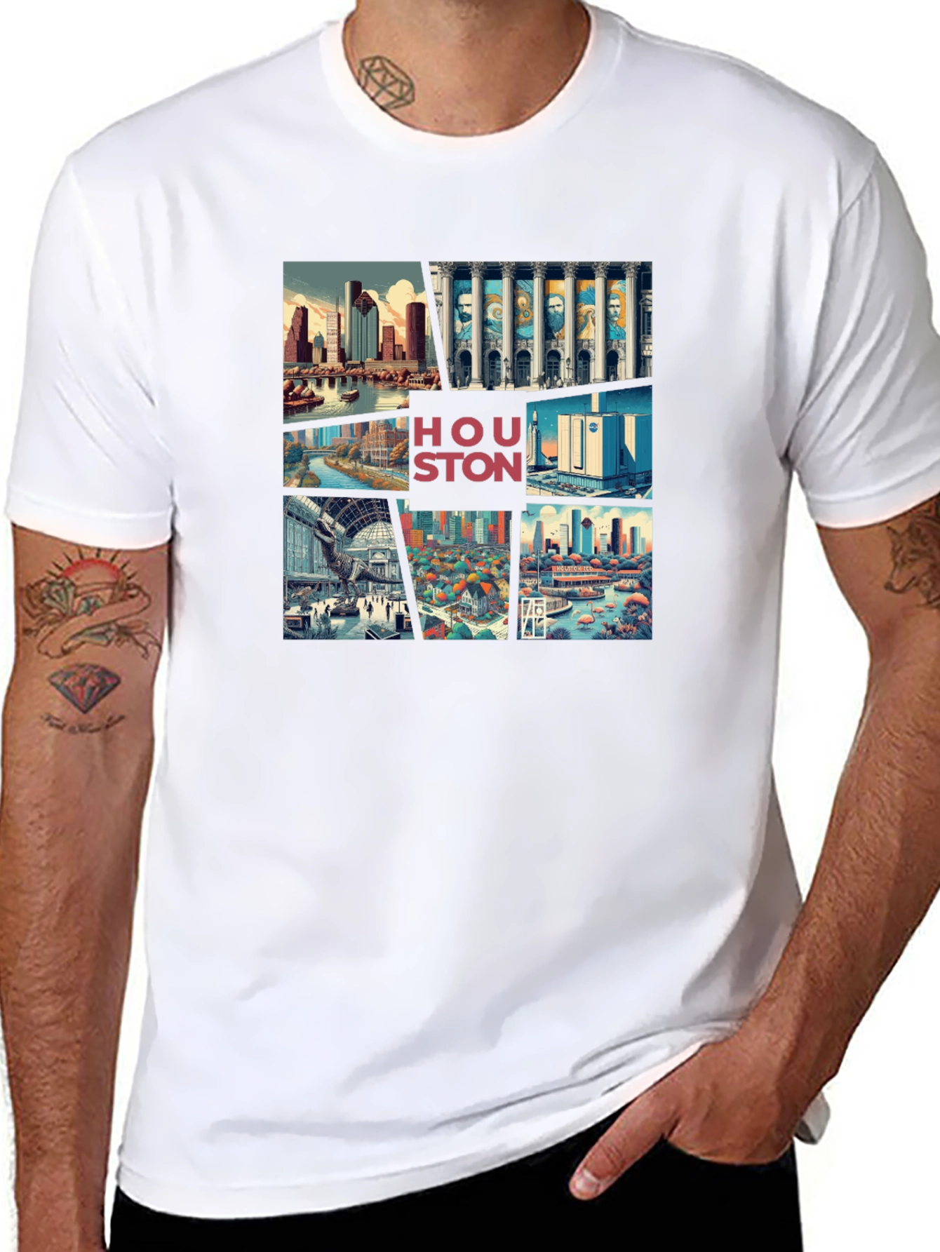 Houston Cityscape Graphic Tee