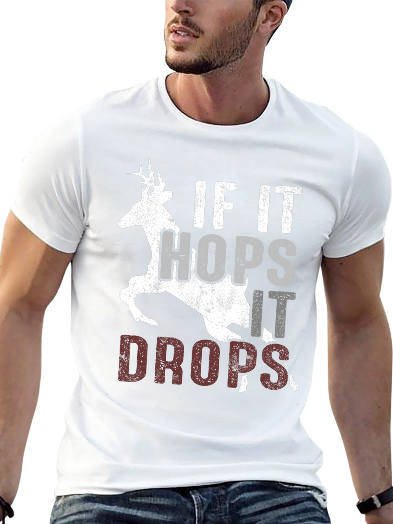 If It Hops It Drops Hunting Tee