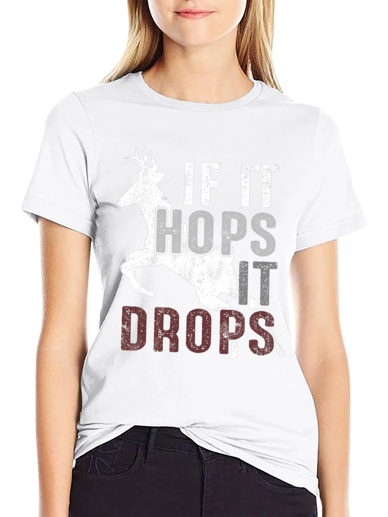 If It Hops It Drops Hunting Tee