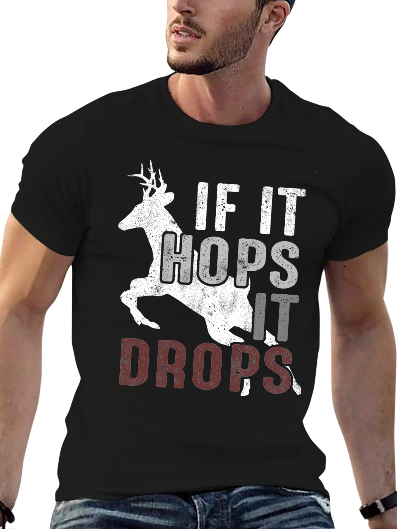 If It Hops It Drops Hunting Tee