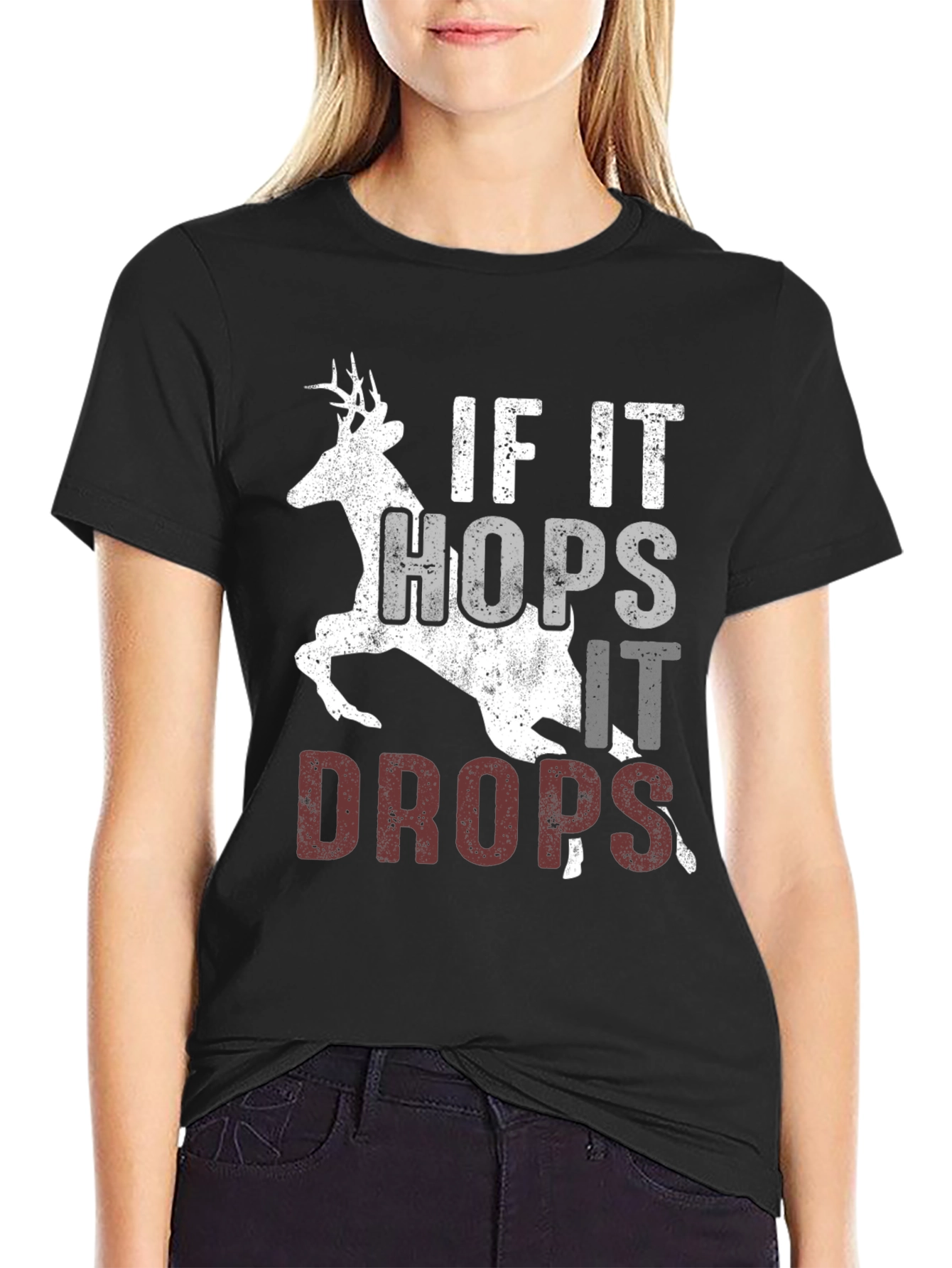 If It Hops It Drops Hunting Tee