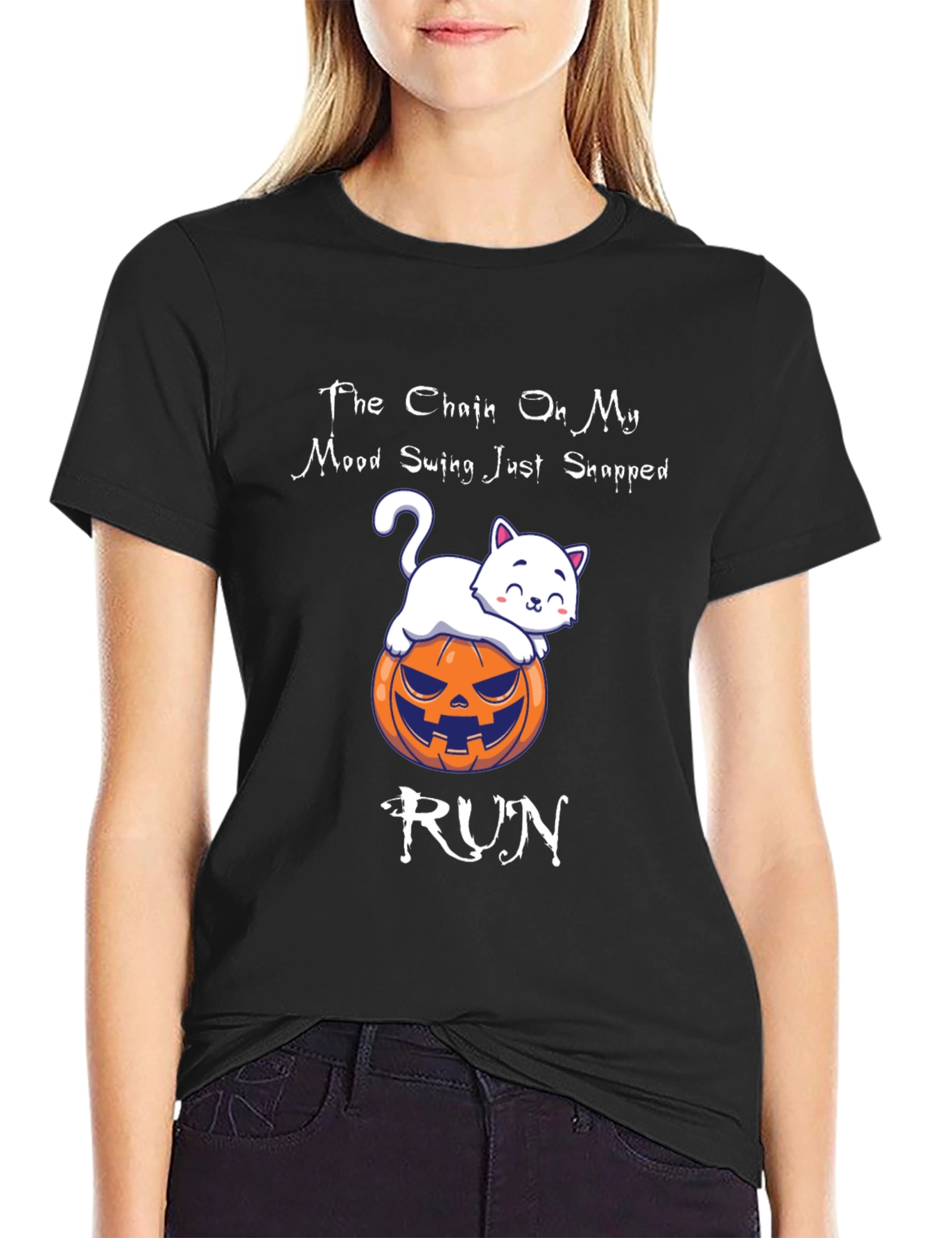 Halloween Cat Mood Swing T-Shirt