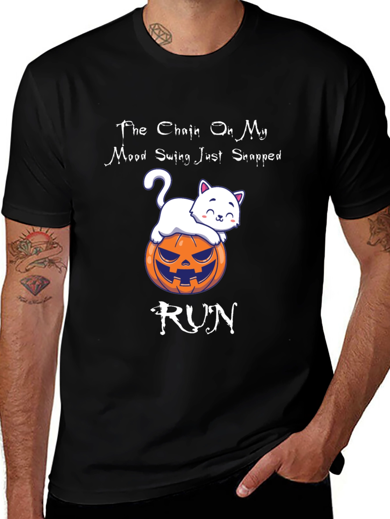 Halloween Cat Mood Swing T-Shirt