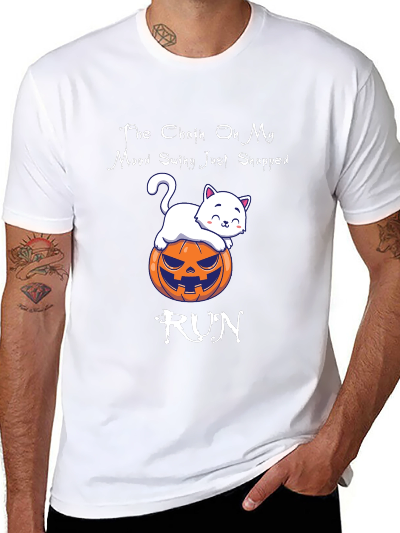 Halloween Cat Mood Swing T-Shirt