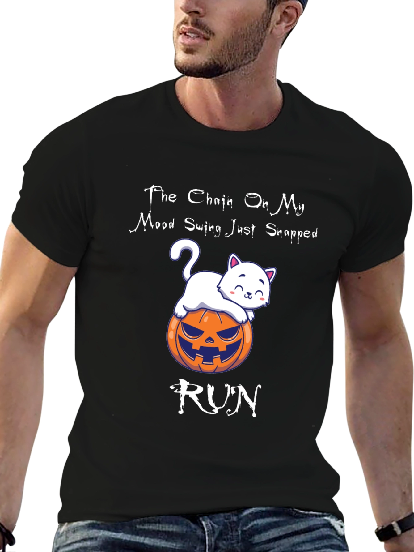 Halloween Cat Mood Swing T-Shirt