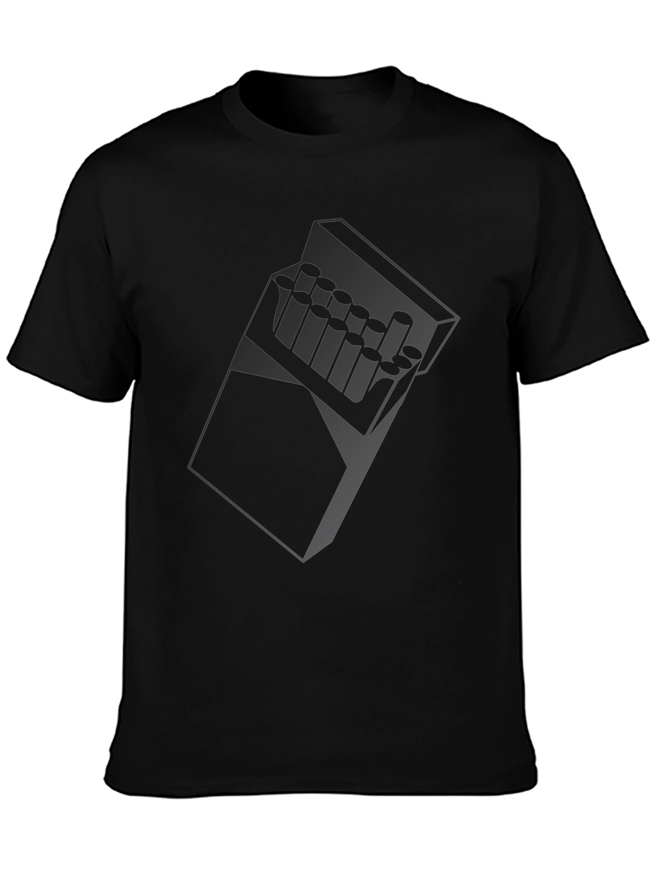 Cigarette Pack Graphic T-Shirt - Classic Black Tee
