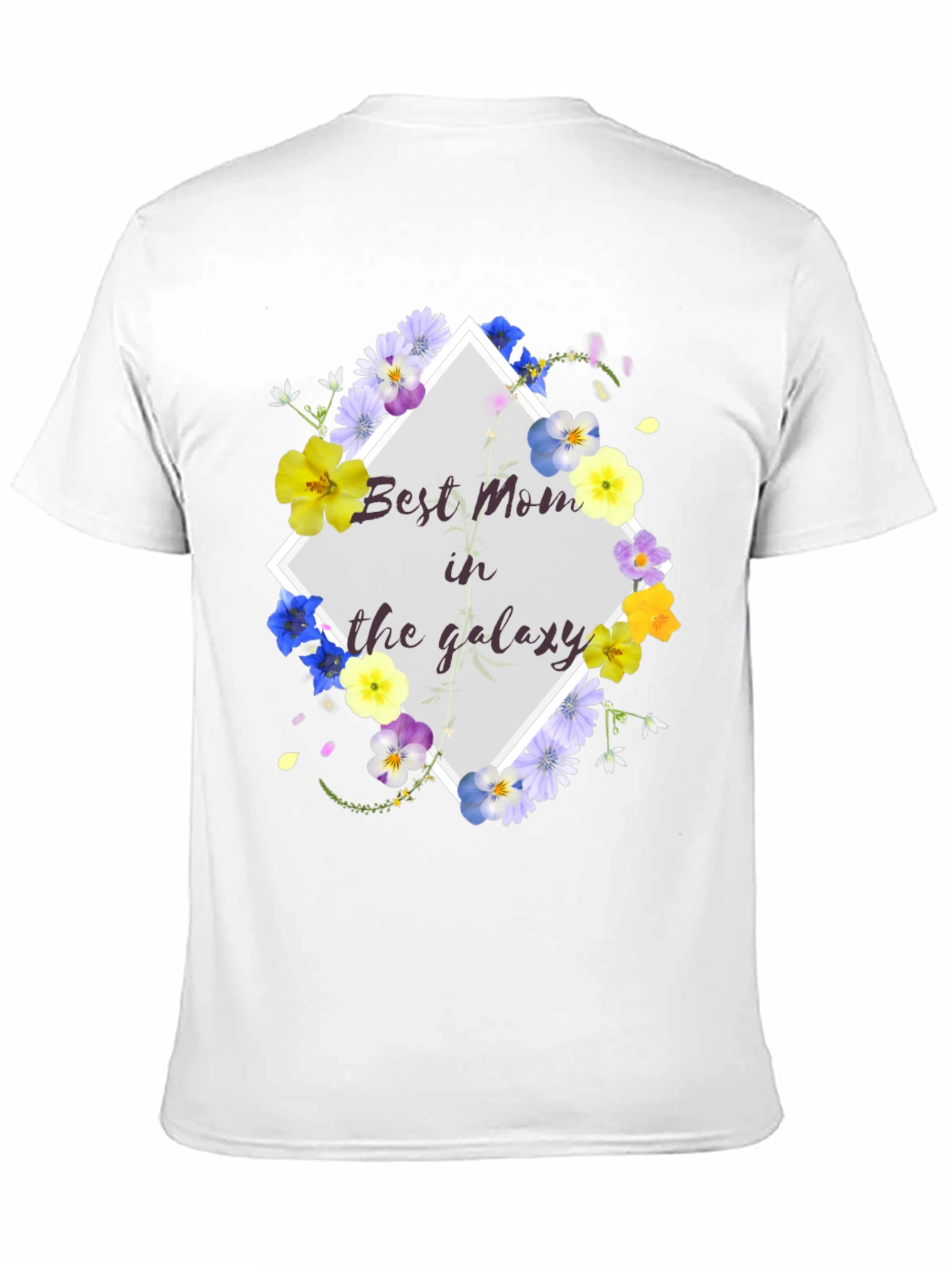 Best Mom in the Galaxy Floral T-Shirt