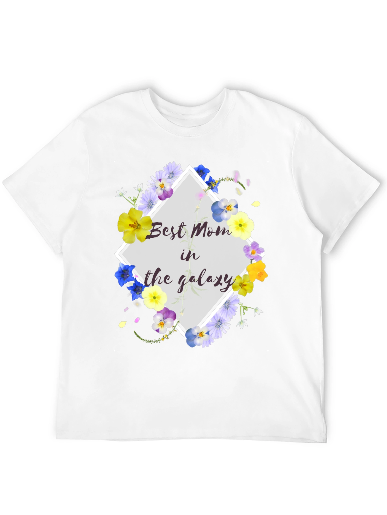 Best Mom in the Galaxy Floral T-Shirt