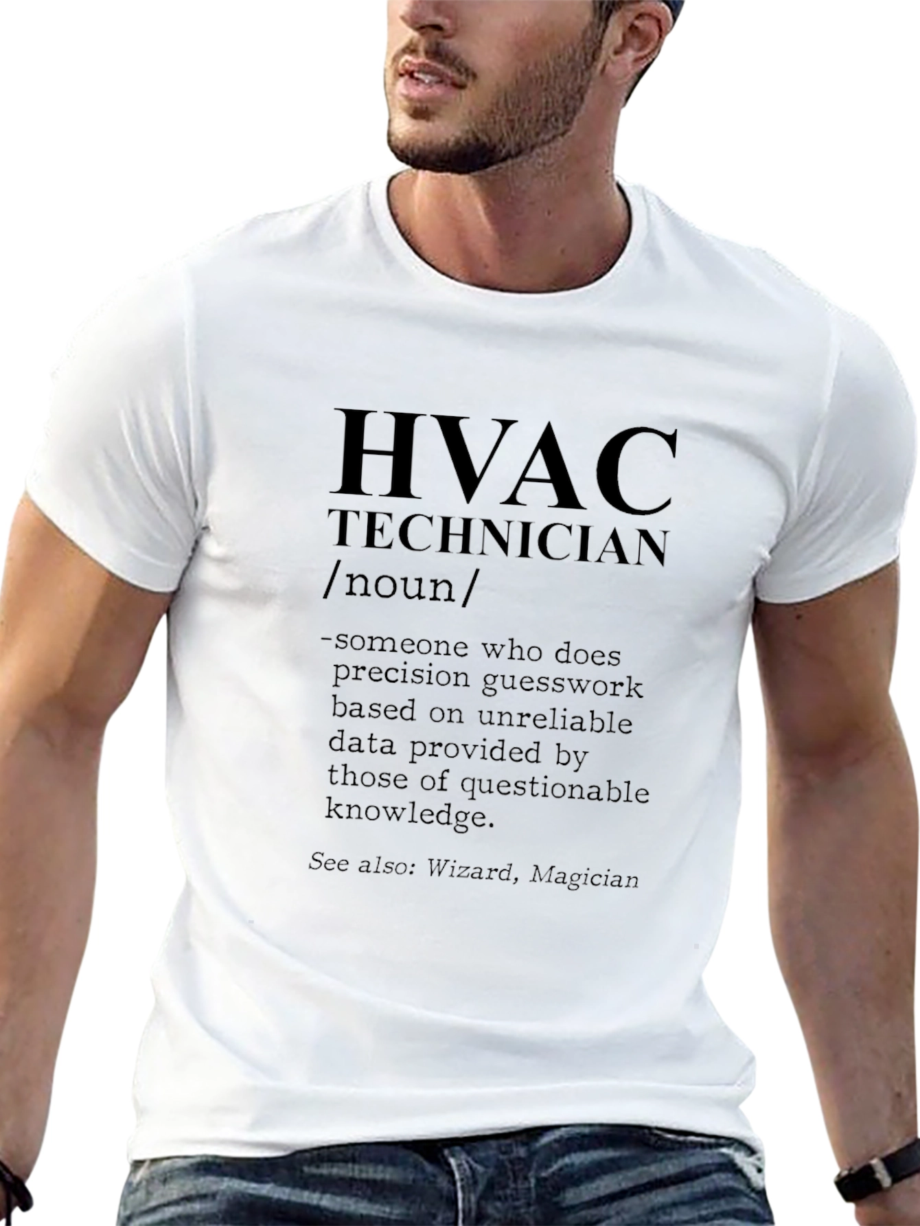 HVAC Technician Funny Definition Black T-Shirt