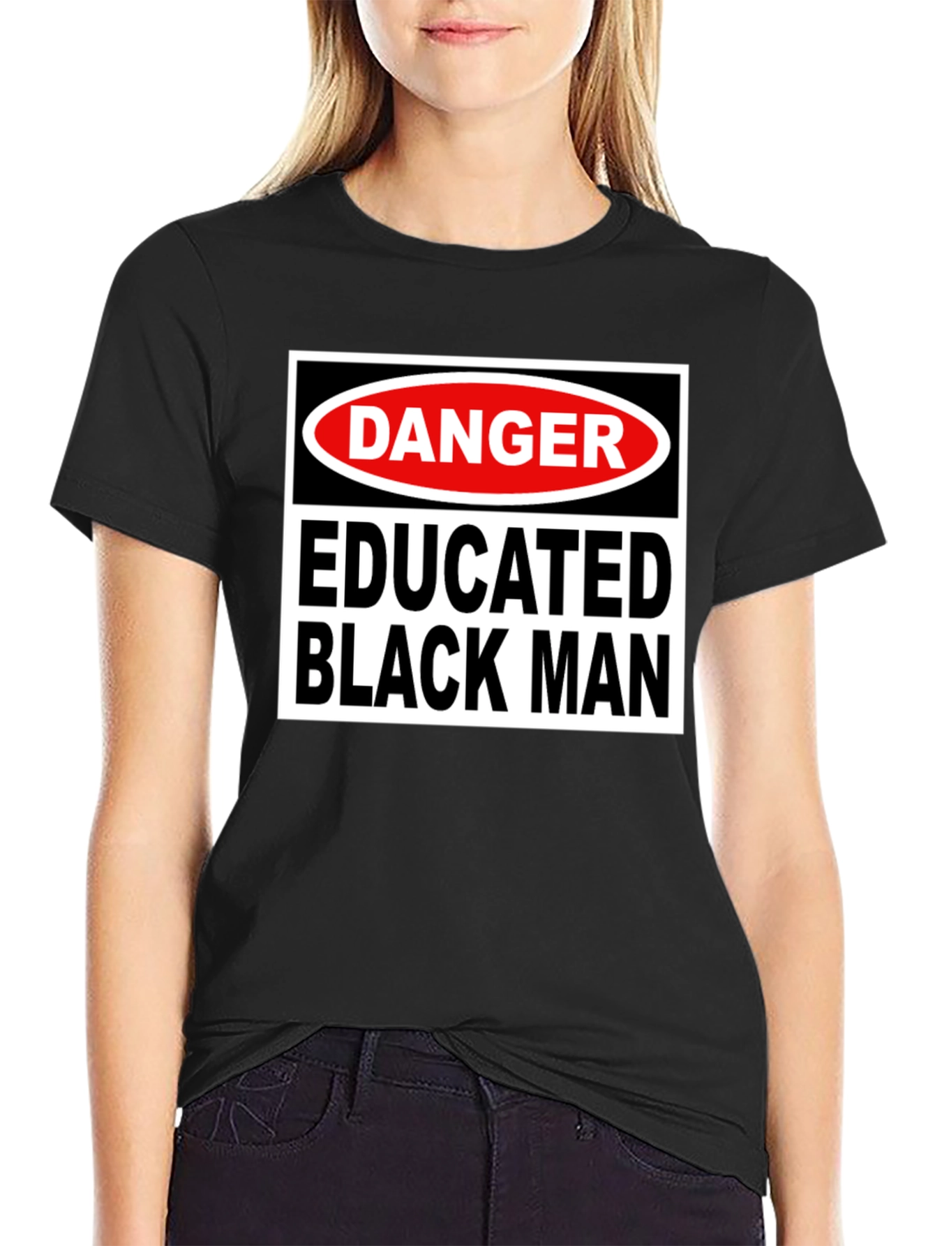 Danger Educated Black Man T-Shirt