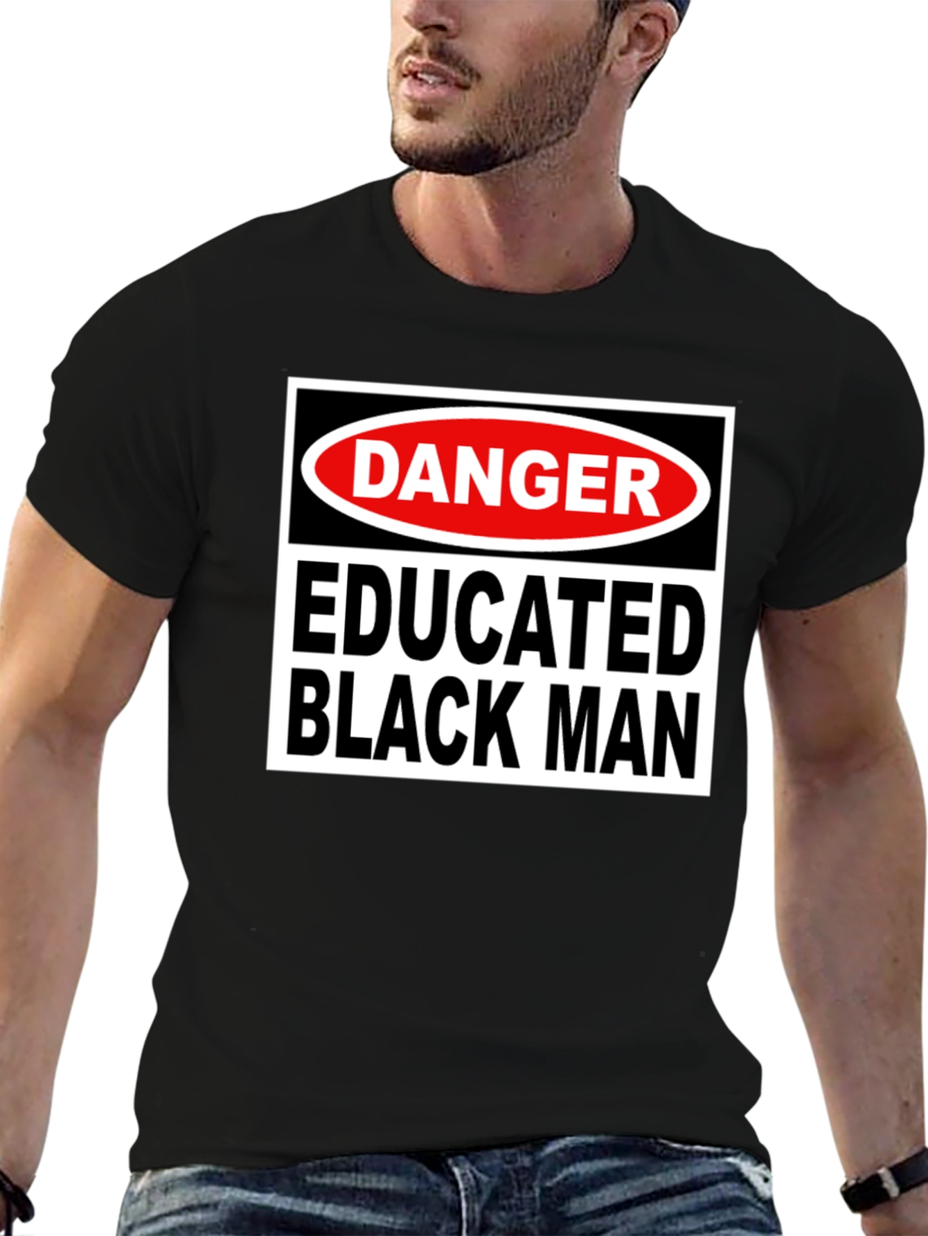 Danger Educated Black Man T-Shirt