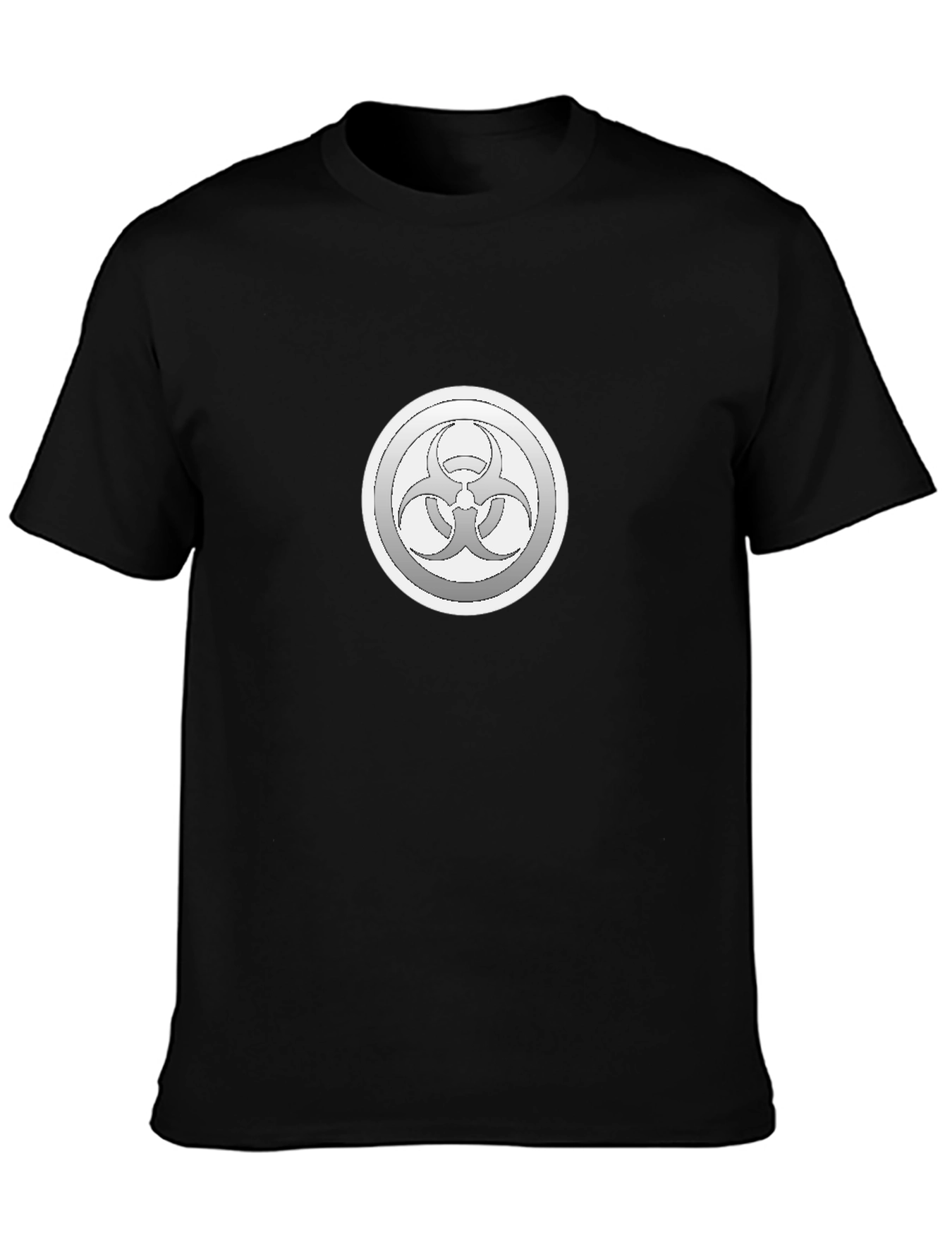 Biohazard Symbol Graphic Tee - Black