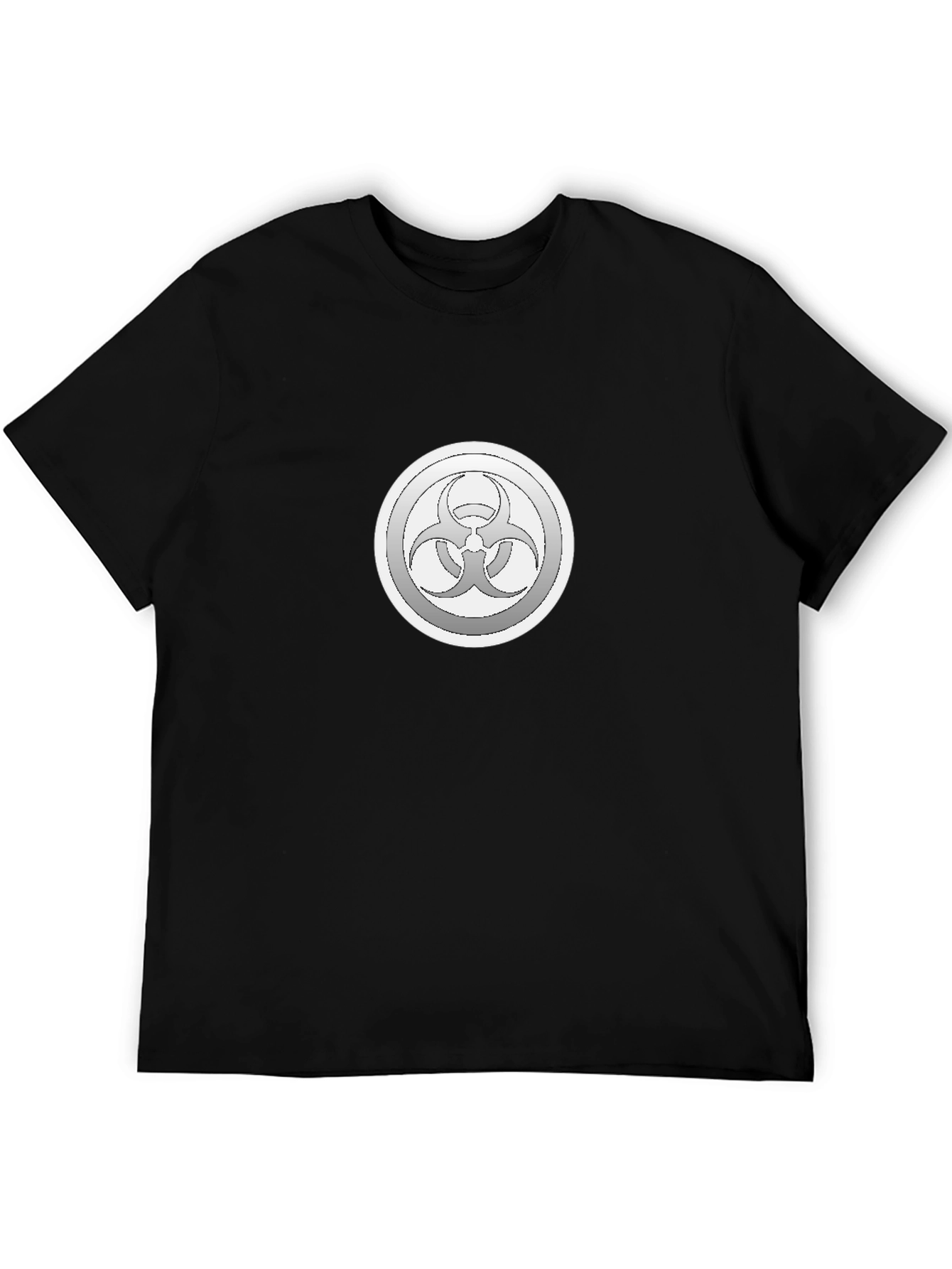Biohazard Symbol Graphic Tee - Black