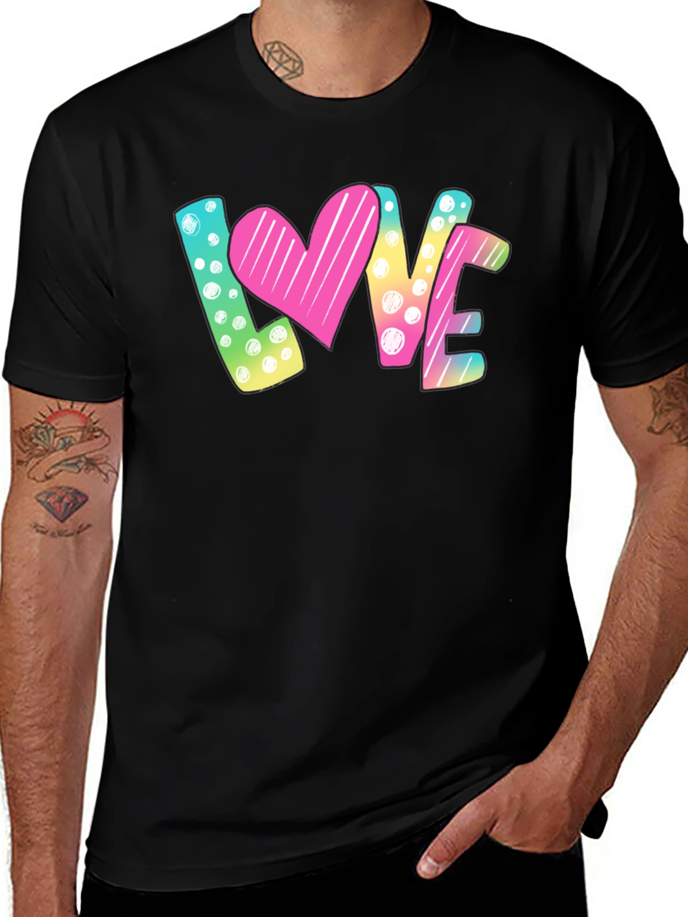 LOVE Graphic Print T-Shirt - Valentines Day