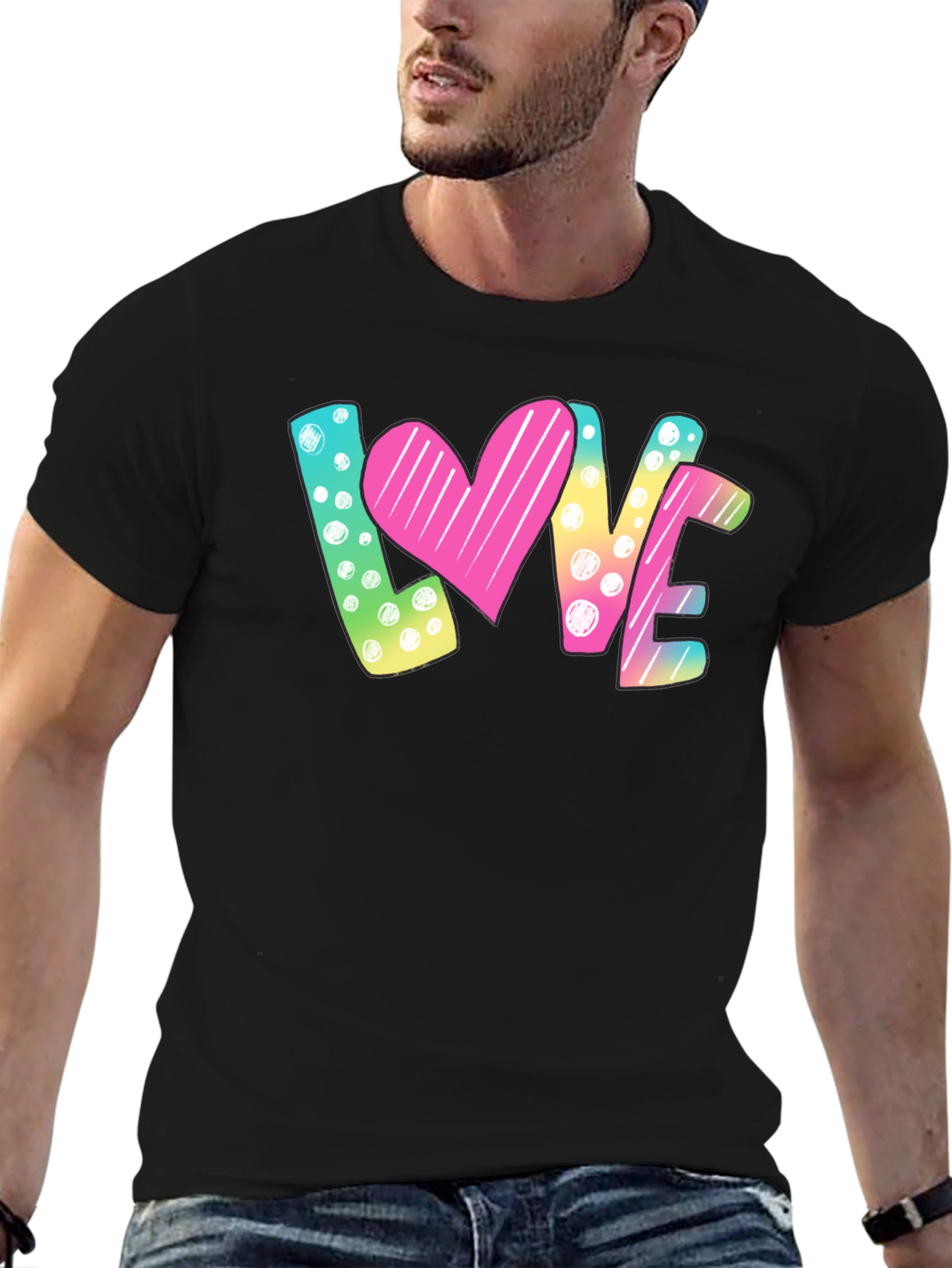 LOVE Graphic Print T-Shirt - Valentines Day