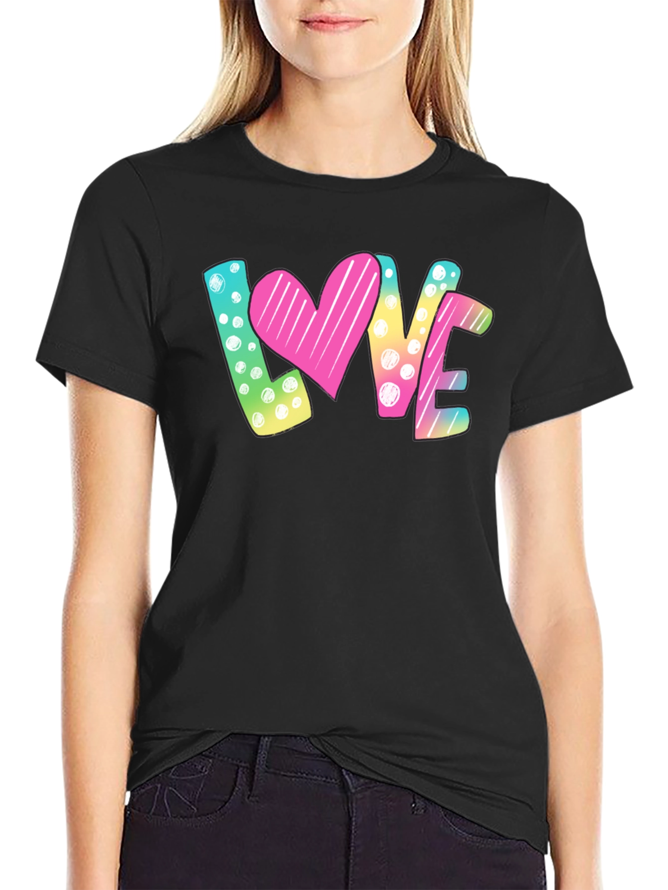 LOVE Graphic Print T-Shirt - Valentines Day