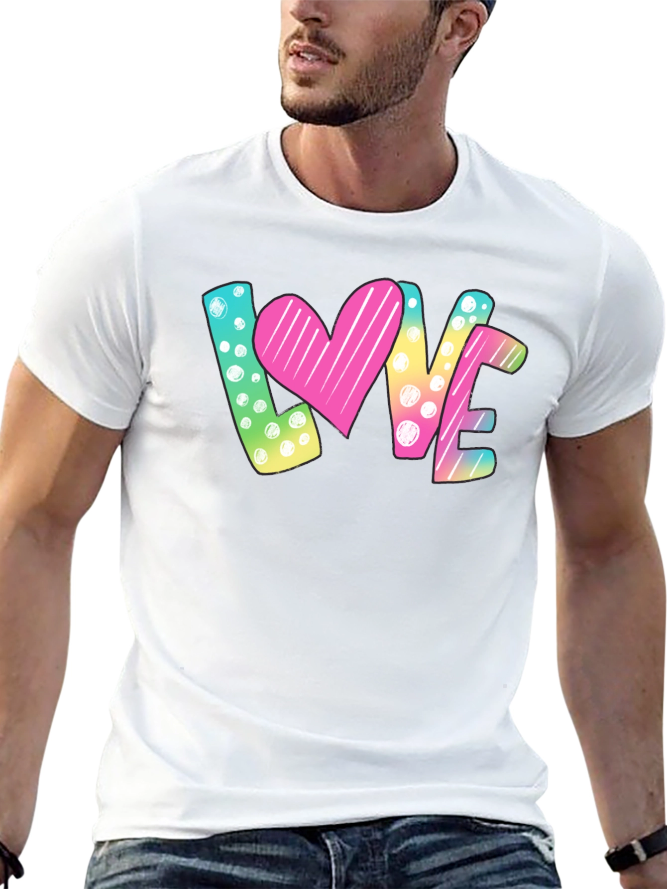 LOVE Graphic Print T-Shirt - Valentines Day
