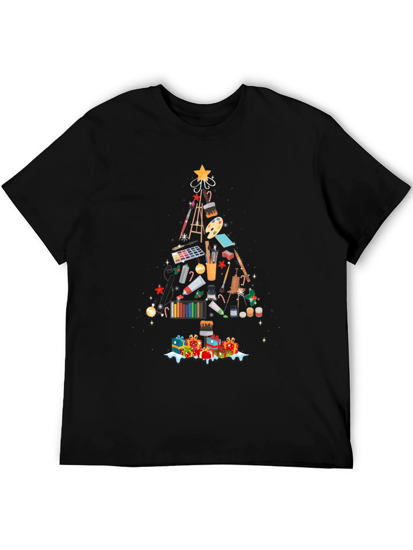 Artist Christmas Tree T-Shirt