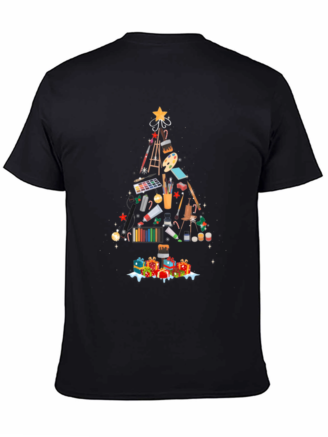 Artist Christmas Tree T-Shirt