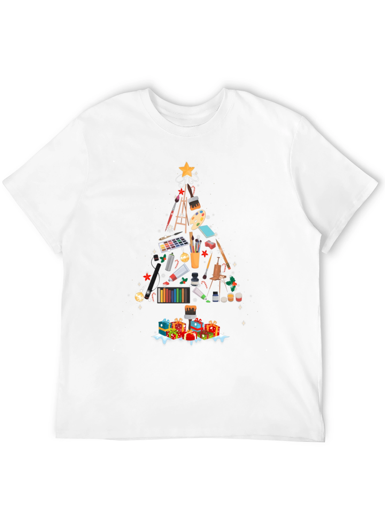 Artist Christmas Tree T-Shirt