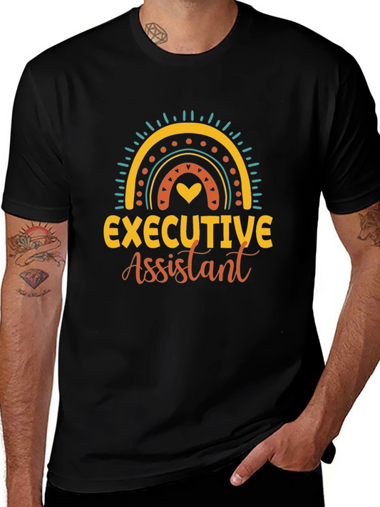 Executive Assistant Rainbow Graphic Tee