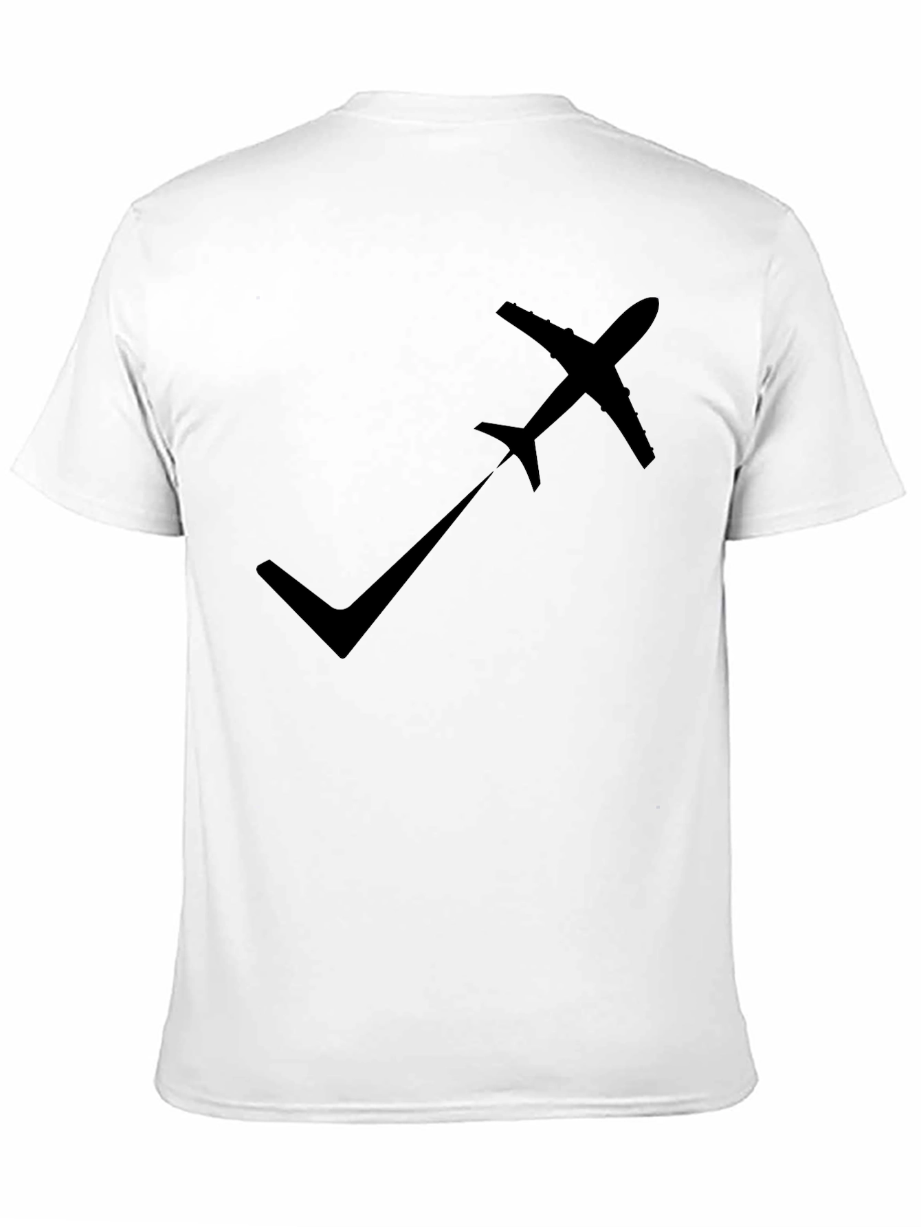 Airplane Checkmark Graphic Tee - Fly High in Style!