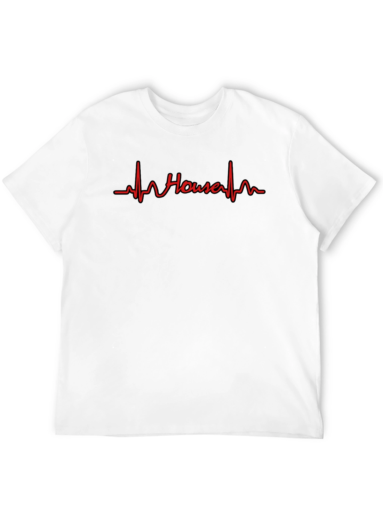 House Music Heartbeat T-Shirt - Black