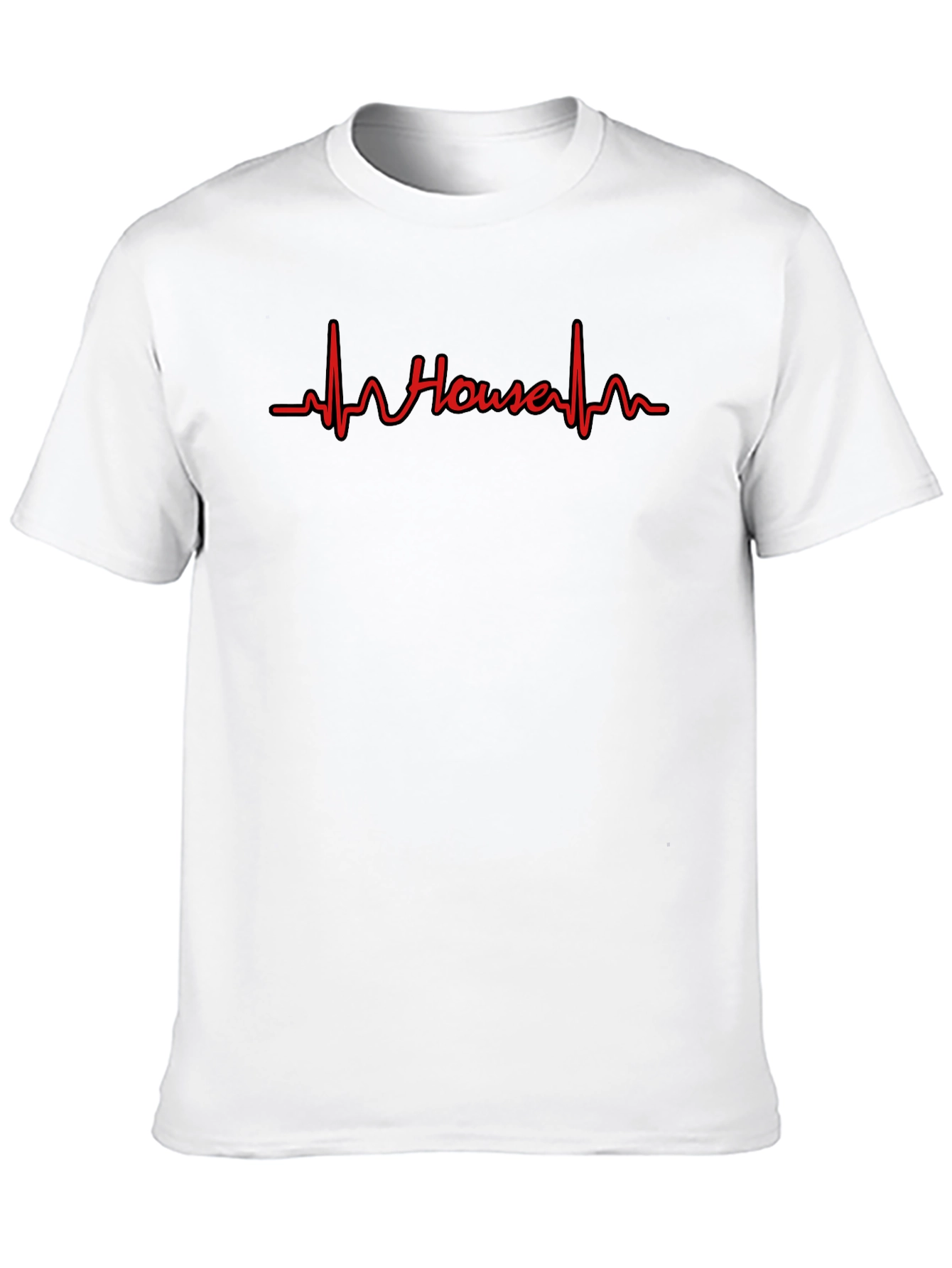 House Music Heartbeat T-Shirt - Black