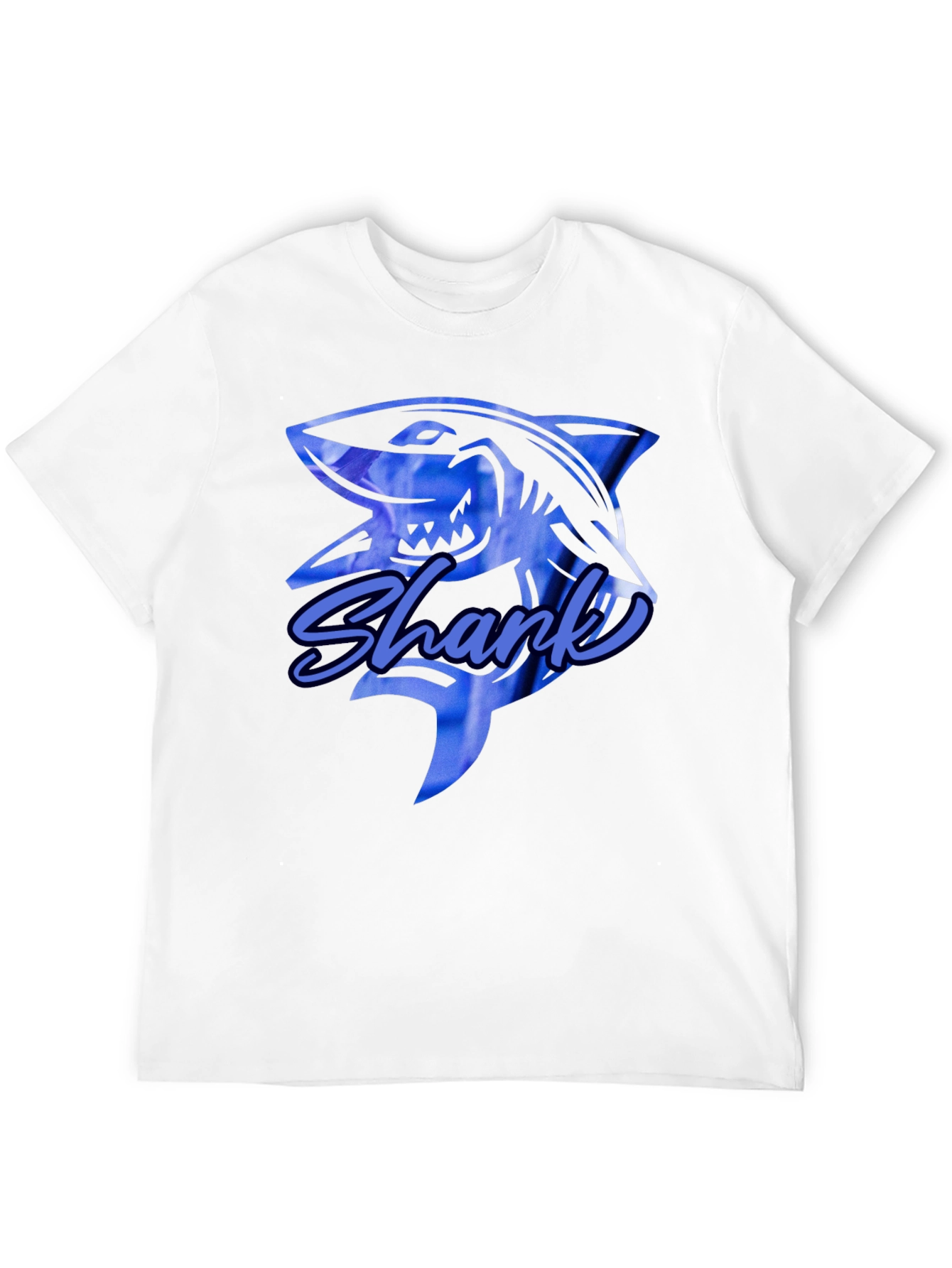 Shark Graphic Print Black T-Shirt