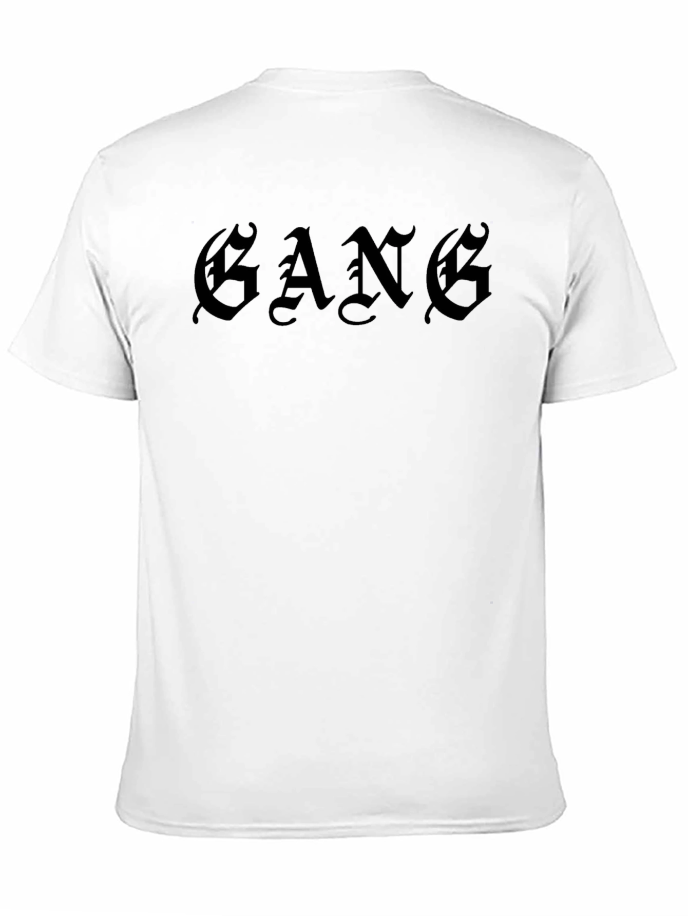 GANG Graphic Print Black T-Shirt
