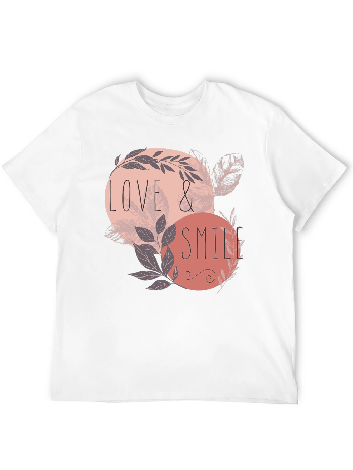 Love & Smile Graphic Tee - Mens Black T-Shirt